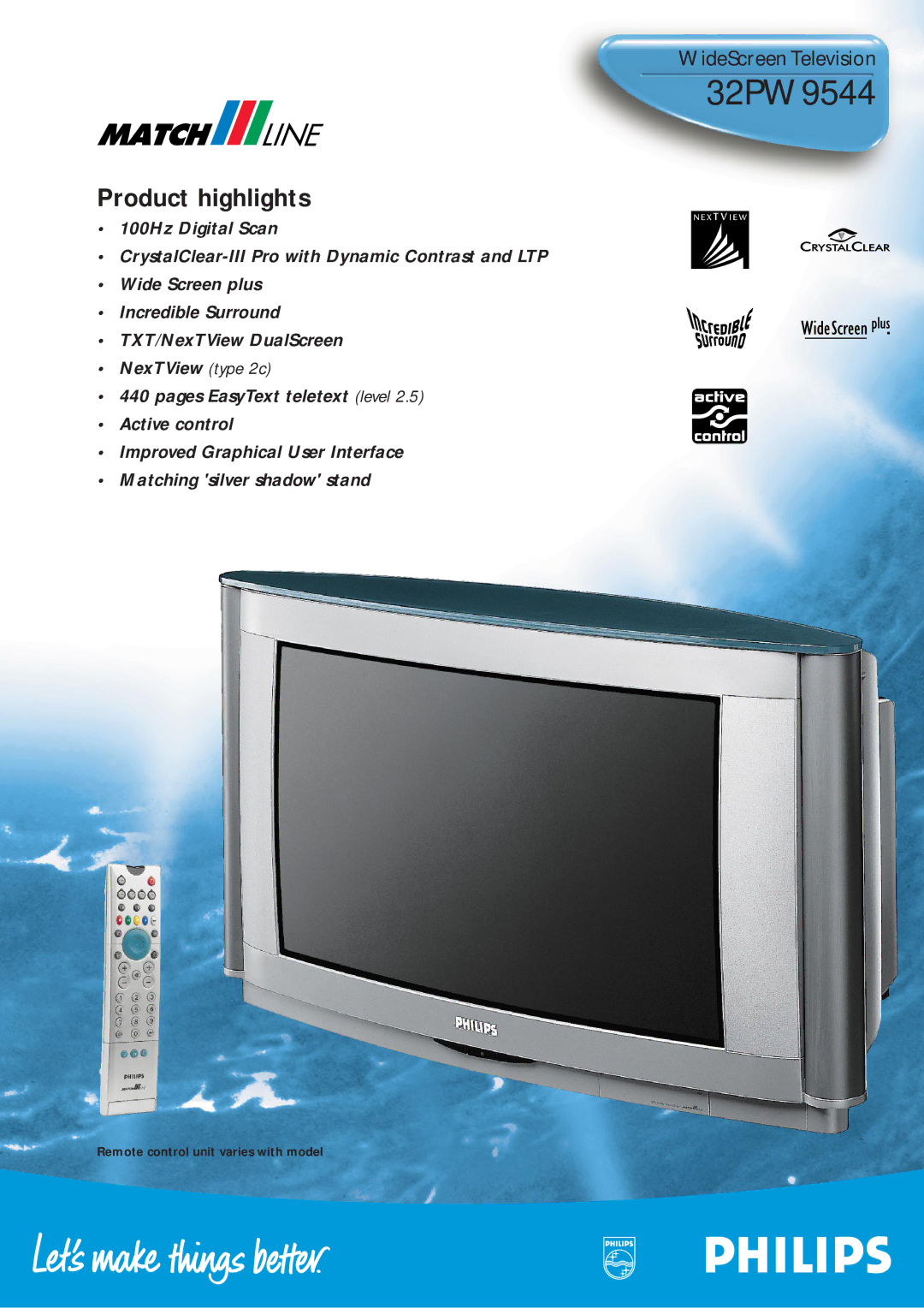 Philips 32PW9544 manual 
