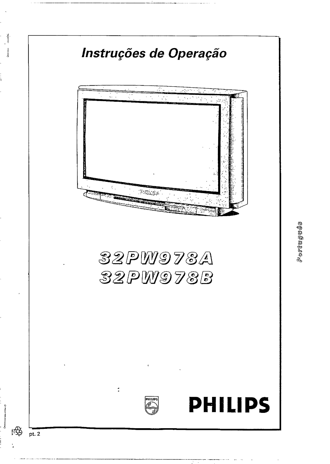 Philips 32PW978B, 32PW978A manual 