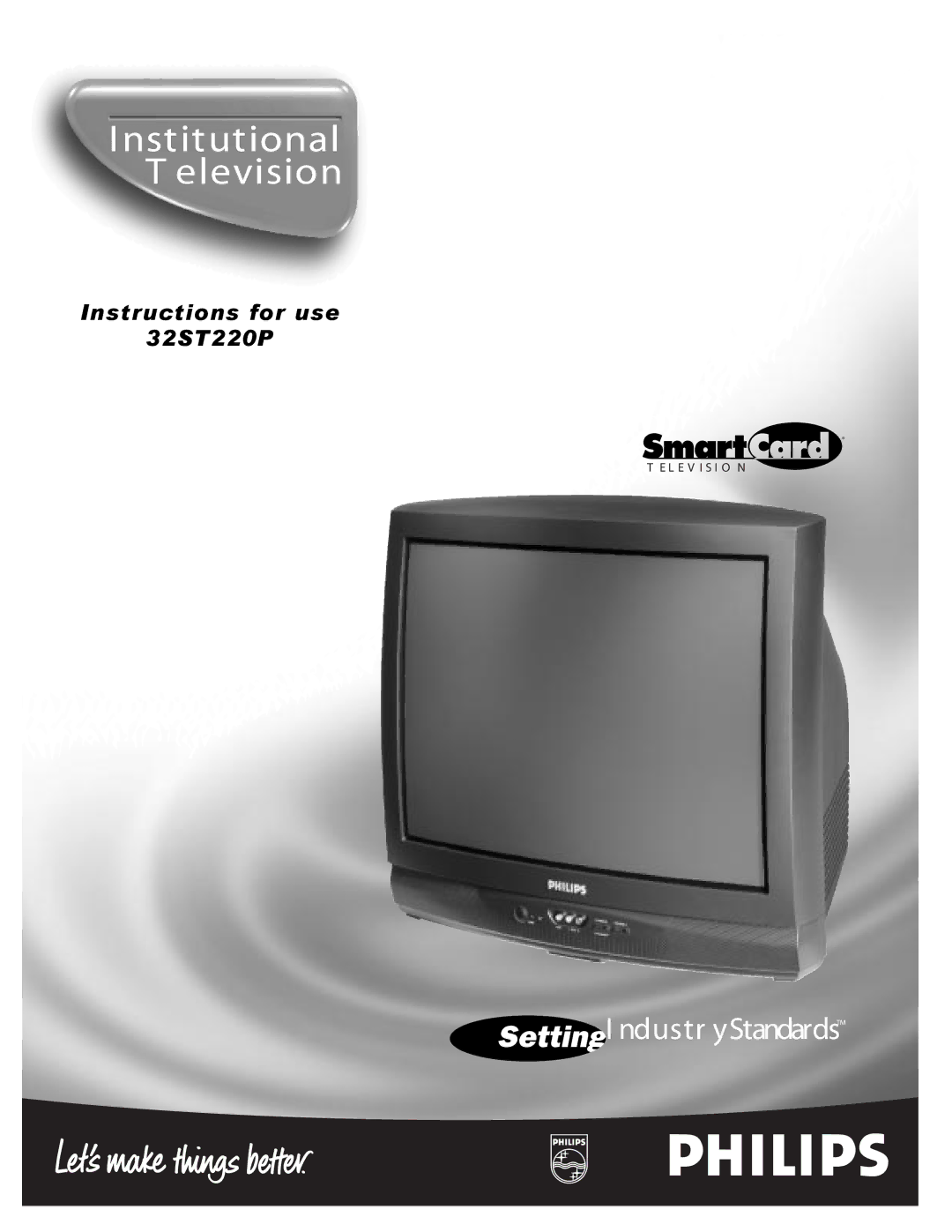 Philips 32ST220P manual Institutional Elevision 