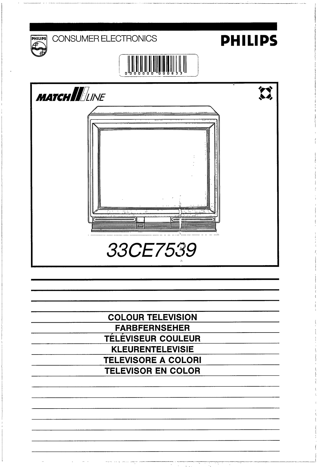 Philips 33CE7539 manual 