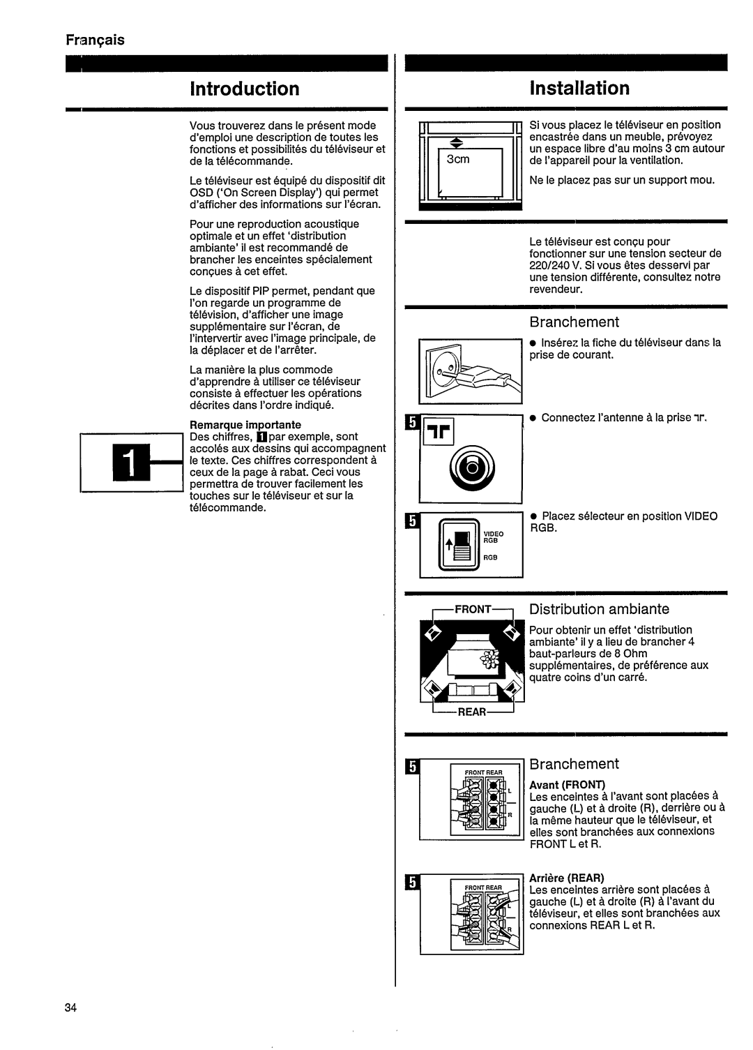 Philips 33CE7539 manual 