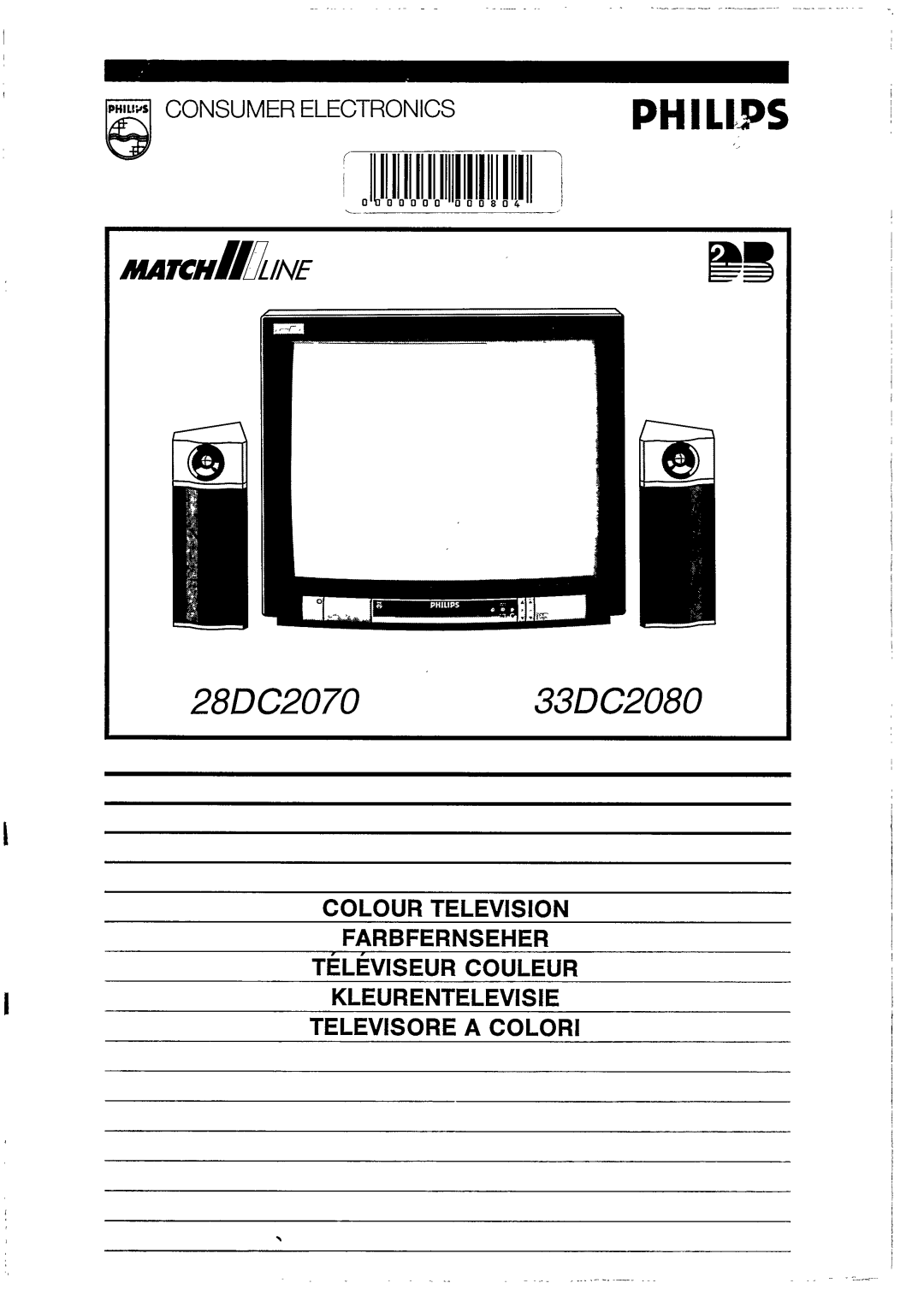 Philips 28DC2070, 33DC2080 manual 