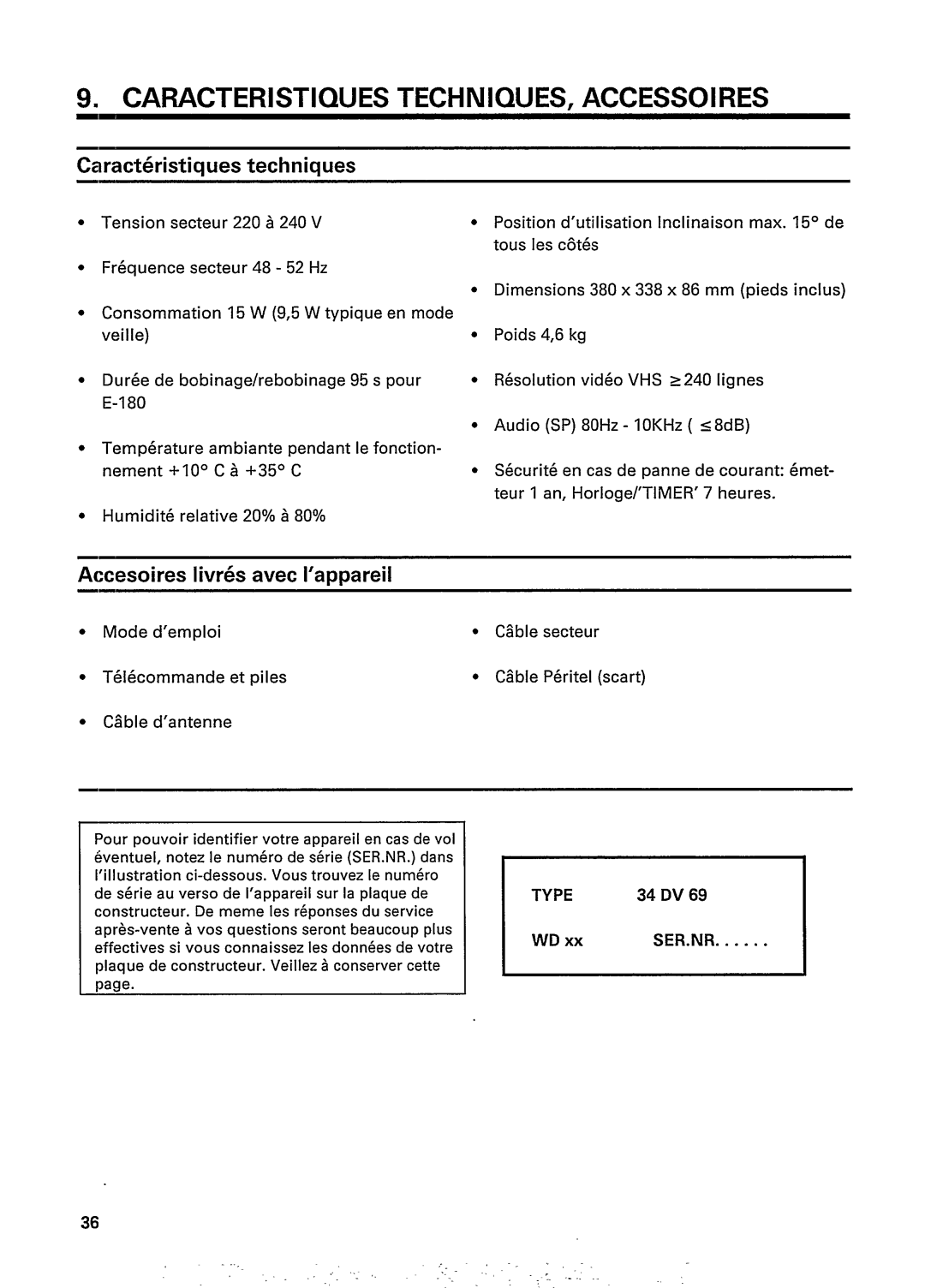 Philips 34DV69 manual 