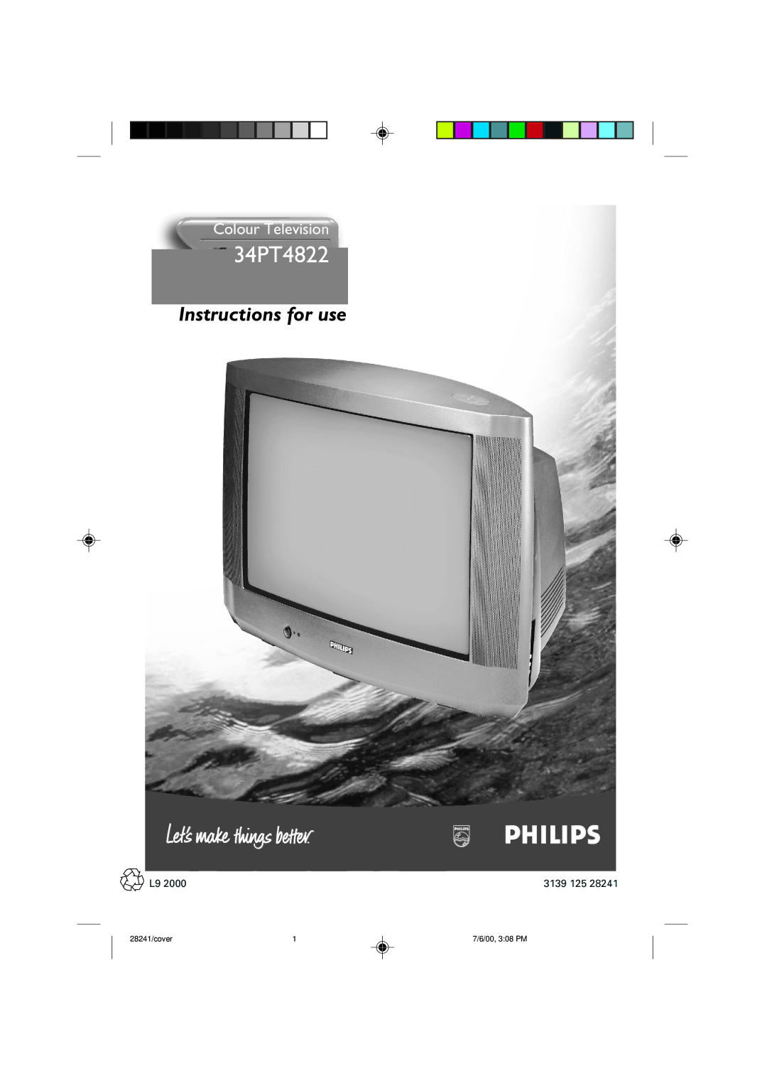 Philips 34PT4822/71R manual 