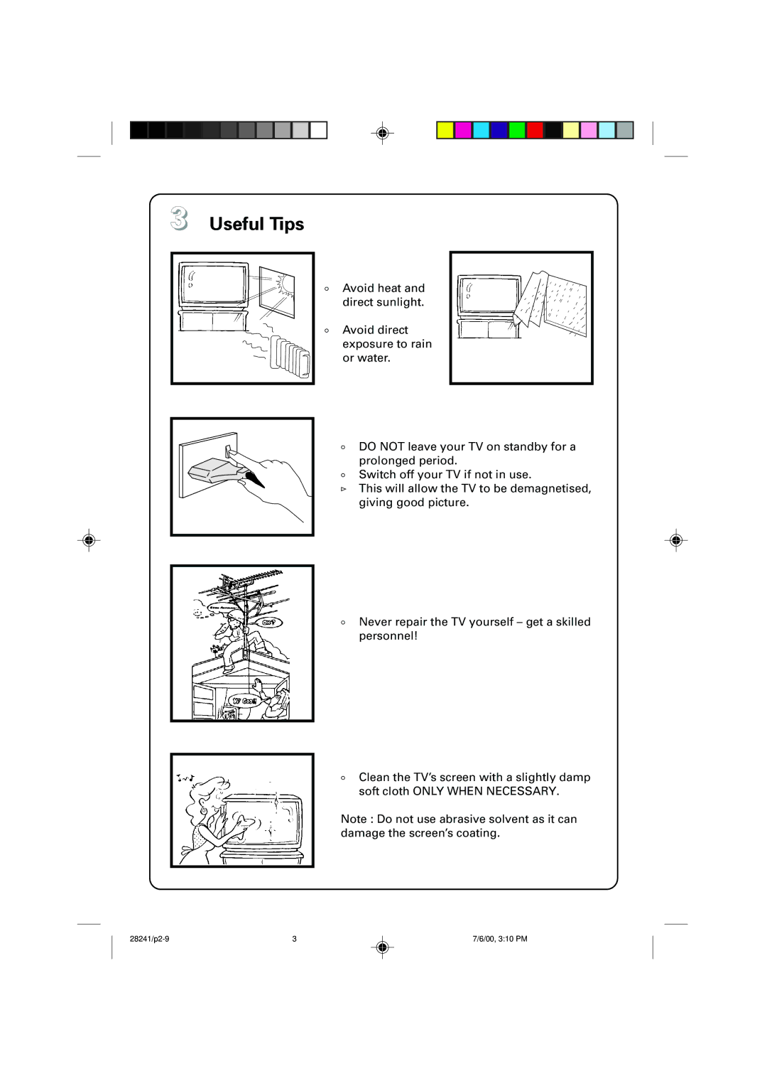 Philips 34PT4822/71R manual Useful Tips 