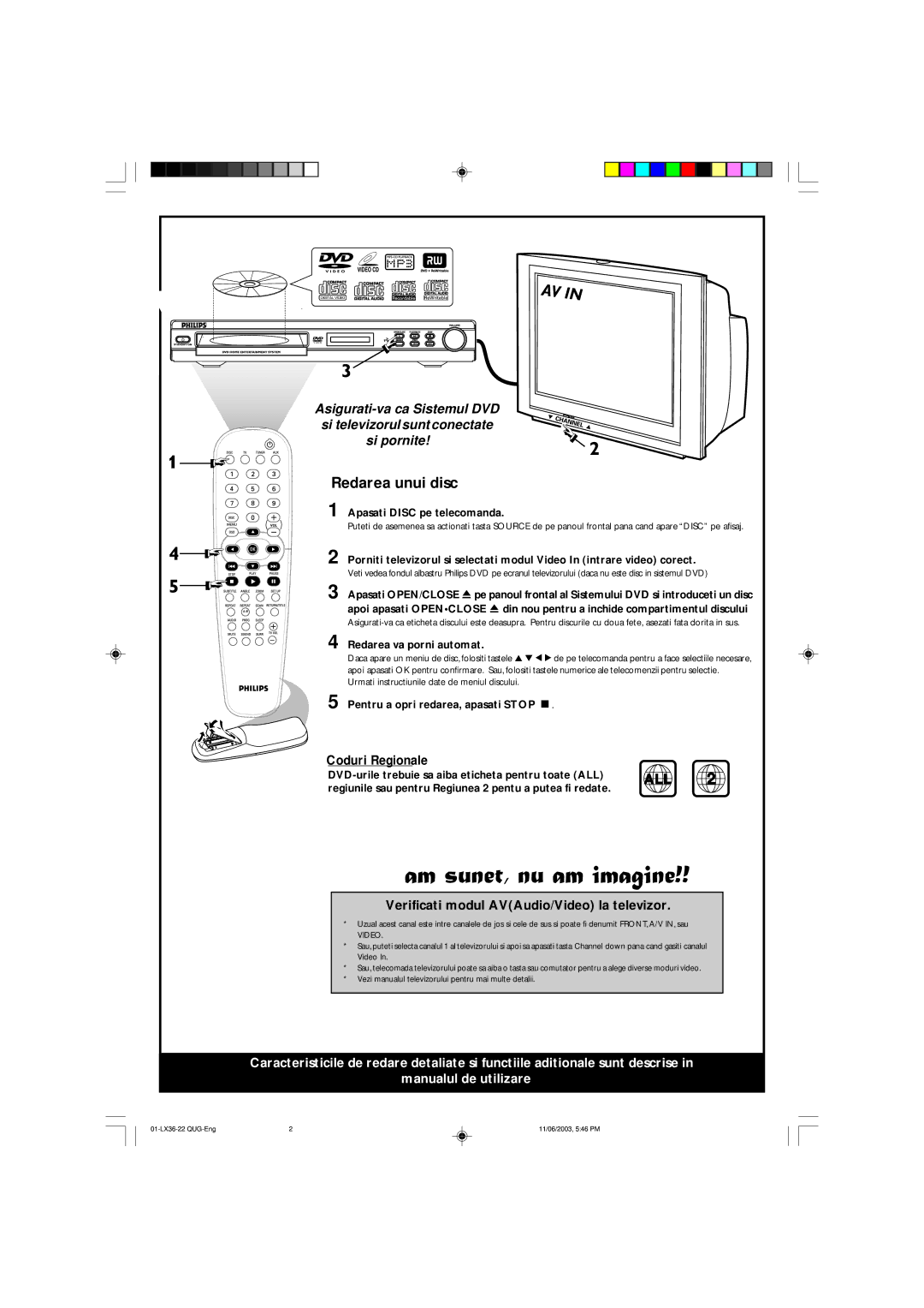 Philips 3600D manual Redarea unui disc 