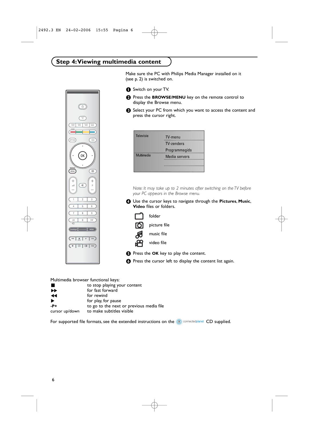 Philips 37-42PF9831D/10, 37-42PF9731D/10 instruction manual Viewing multimedia content, To make subtitles visible 