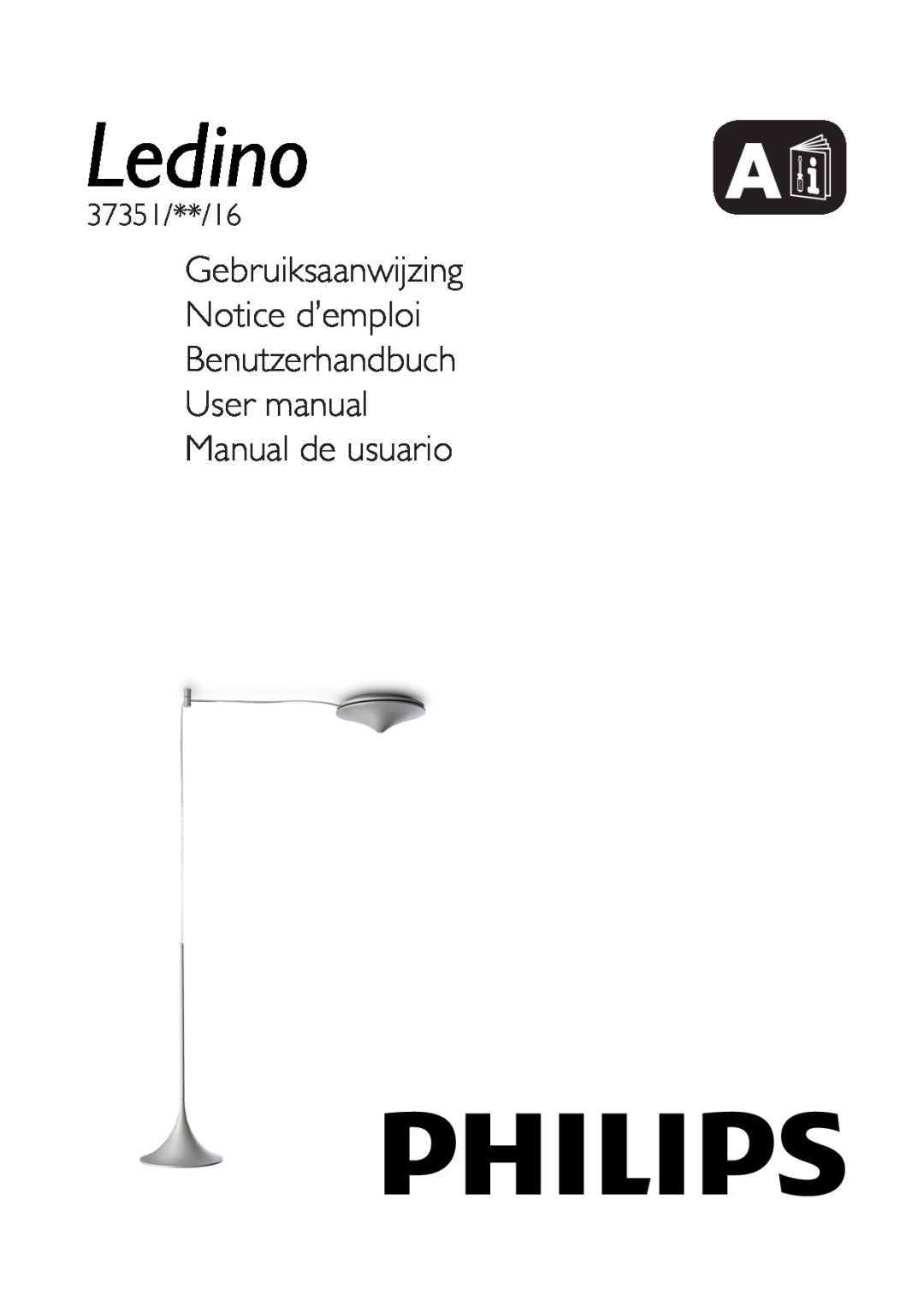 Philips user manual Gebruiksaanwijzing Notice d’emploi, Benutzerhandbuch User manual Manual de usuario, 37351/**/16 