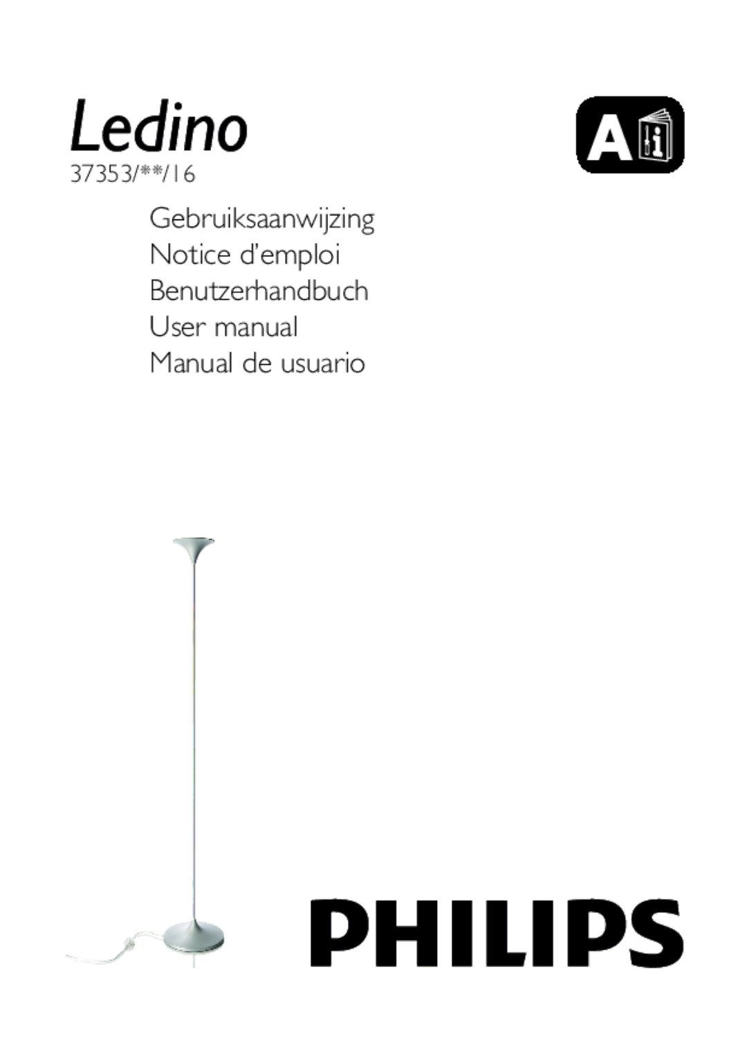 Philips 37353/87/16 user manual Ledino 