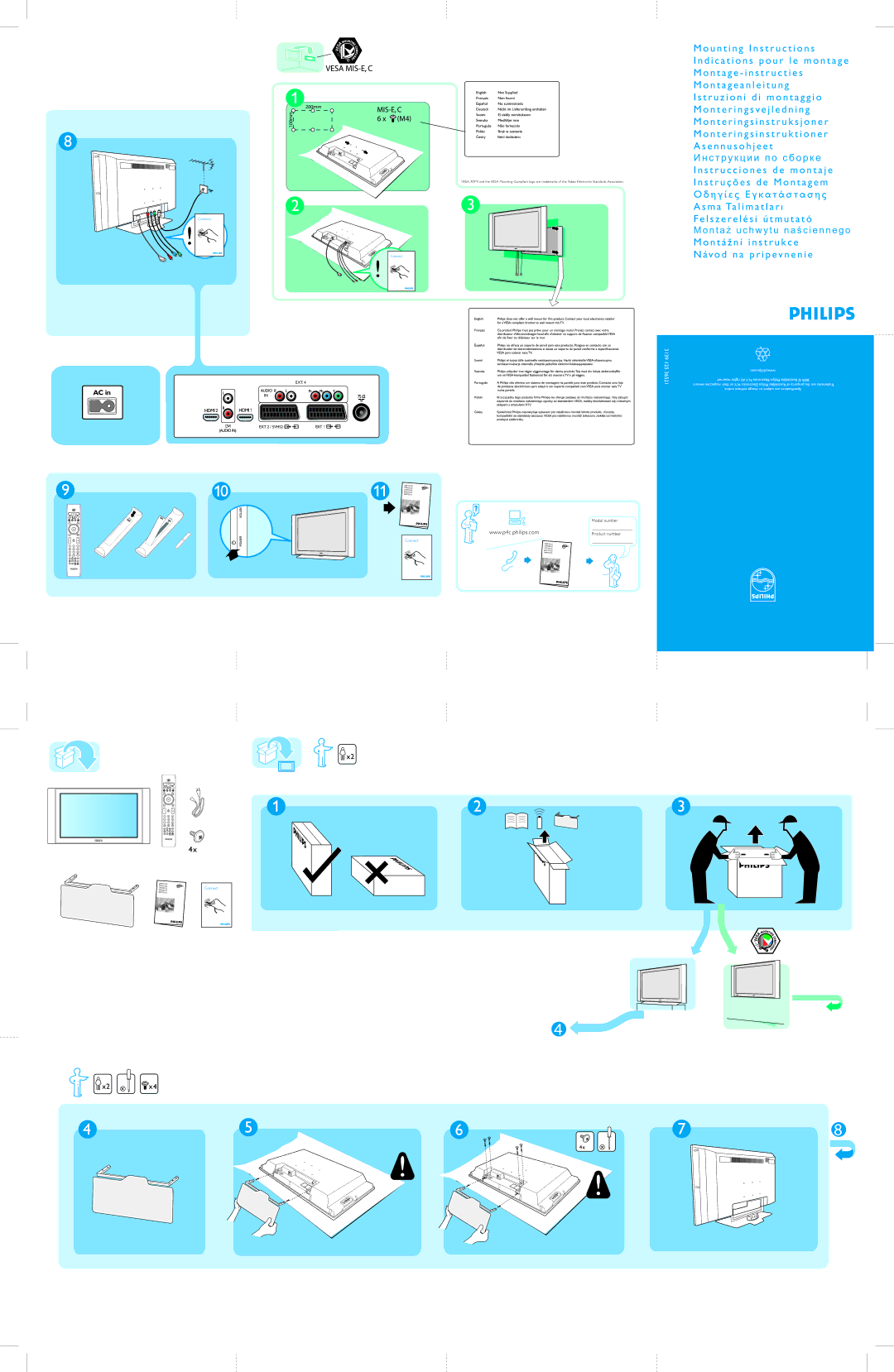 Philips 37PF7521D manual 3139 125 