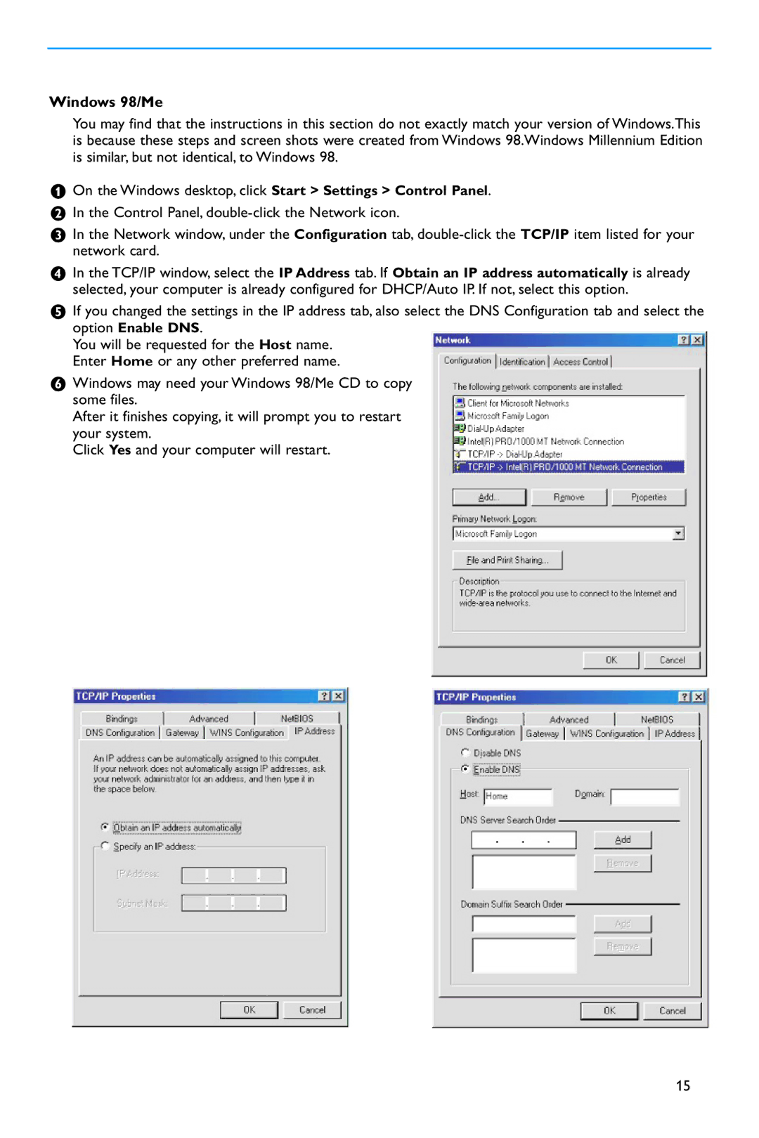 Philips 37PF9730/10 instruction manual Windows 98/Me 