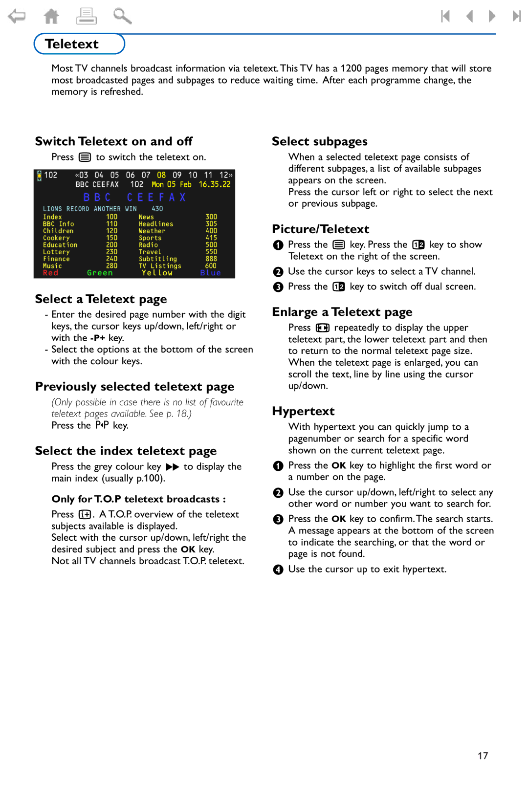 Philips 37PF9975 manual Teletext 