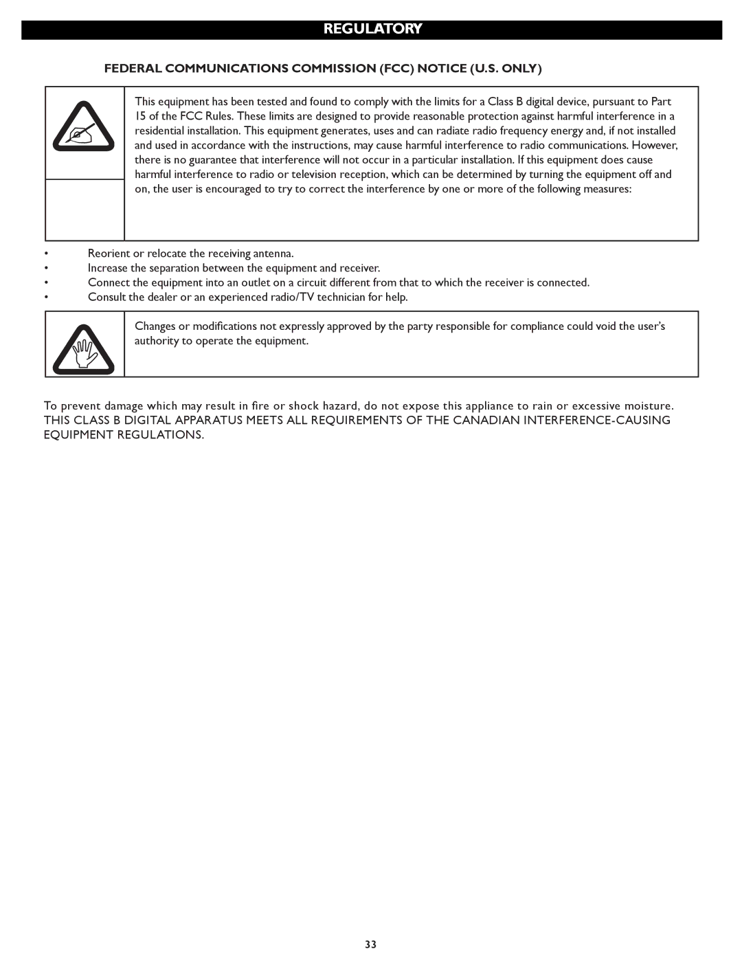 Philips 37PFL5322D manual Regulatory 