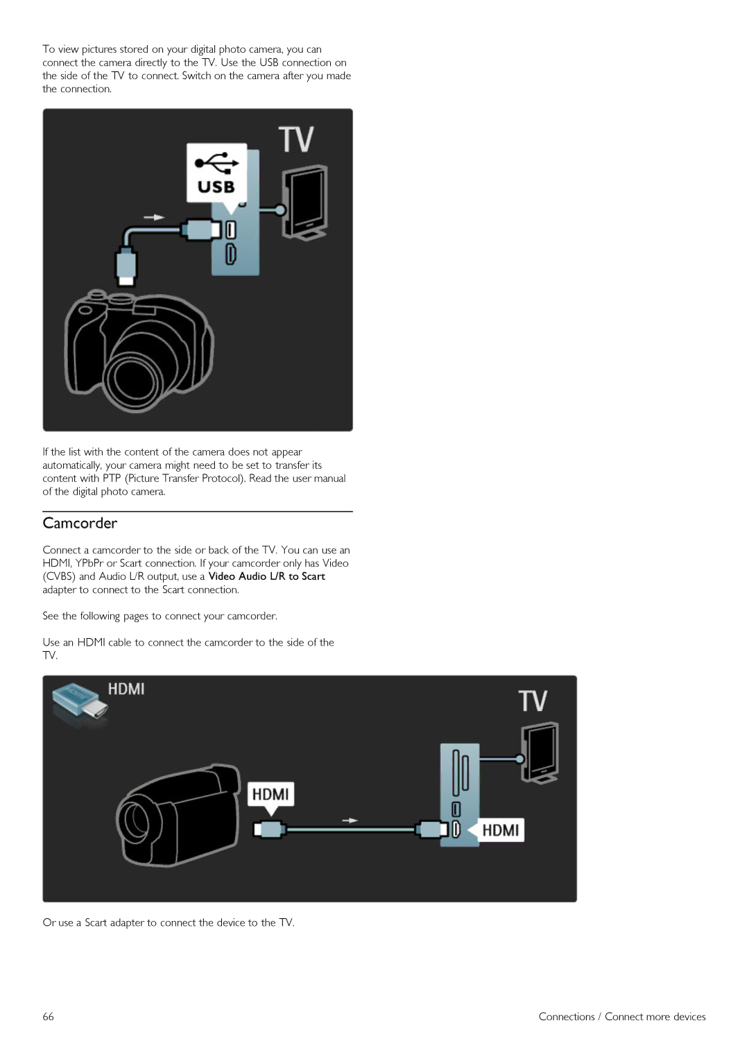 Philips 32PFL860sH, 37PFL860SH, 52PFL860SH, 40PFL860SH, 46PFL860SH manual Camcorder 