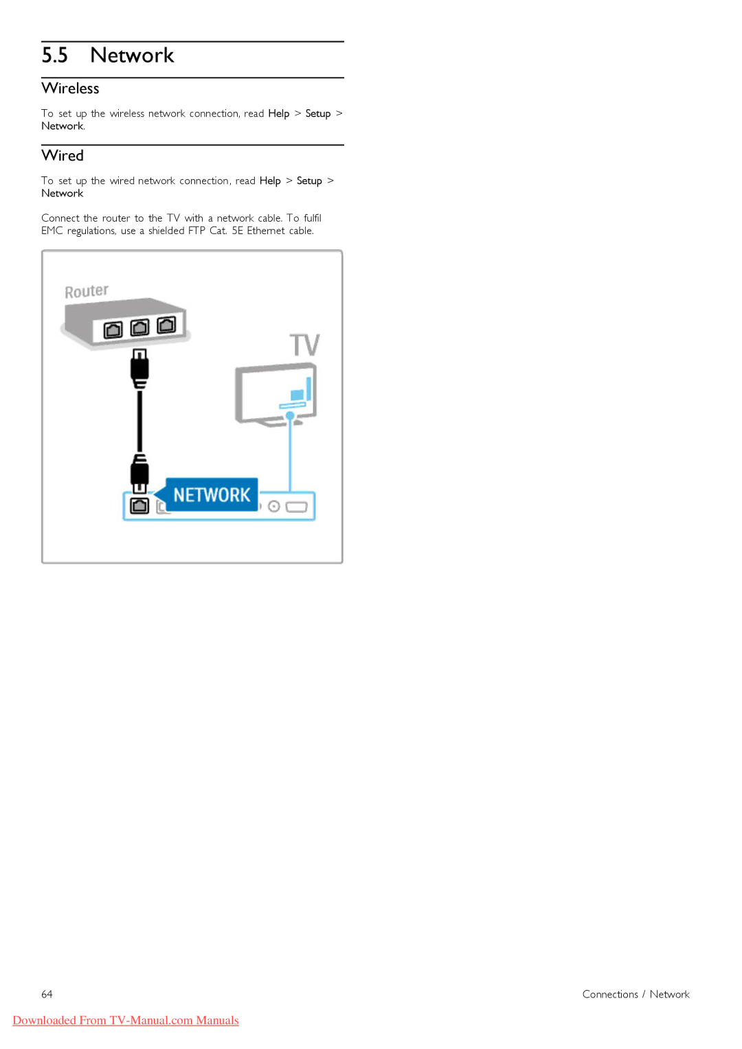 Philips 37PFL9606, 32PFL9606, 52PFL9606, 46PFL9706 manual Wireless, Wired 