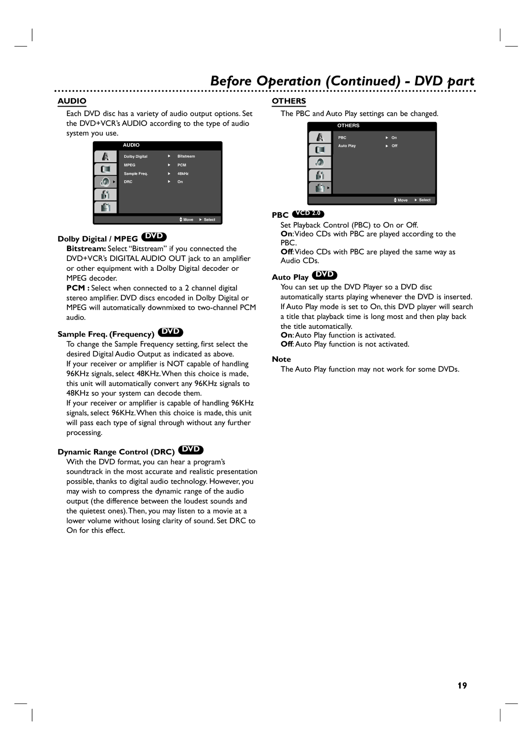 Philips 3834RV0048A manual Audio, Others 