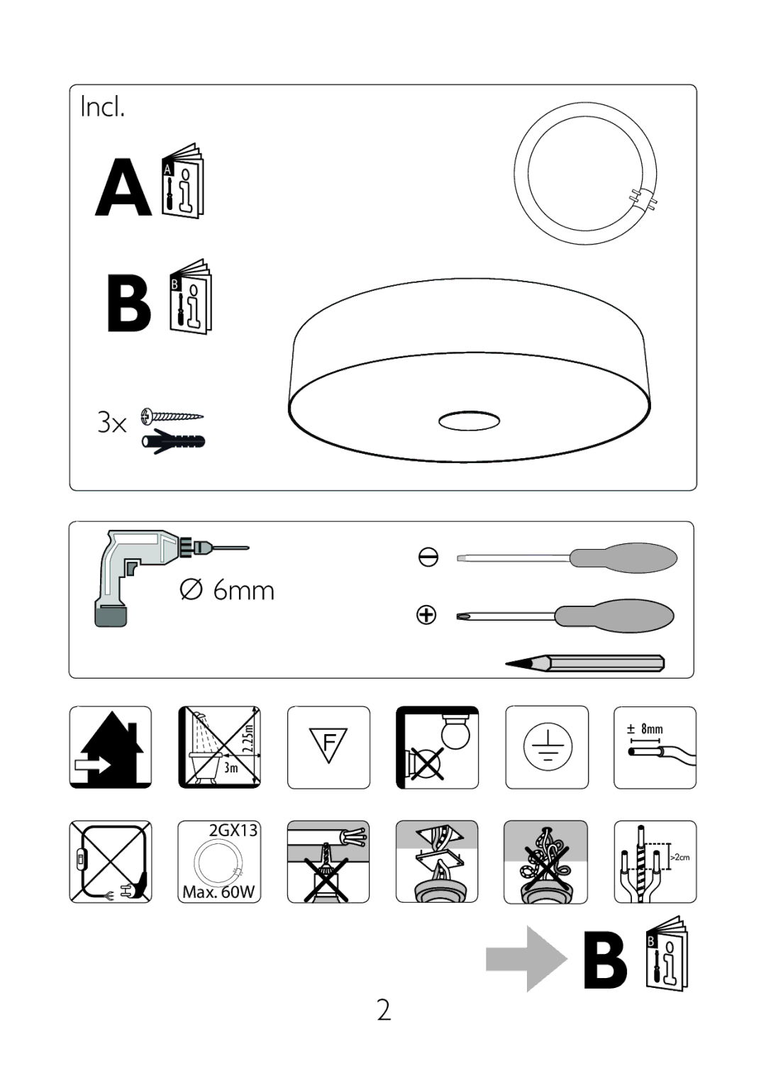 Philips 40340/11/16 user manual ±8m8mm 