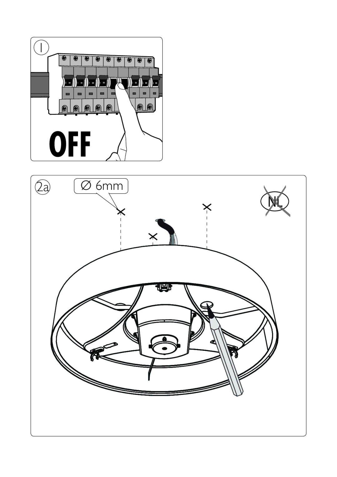 Philips 40340/11/16 user manual 2a Ø 6mm 