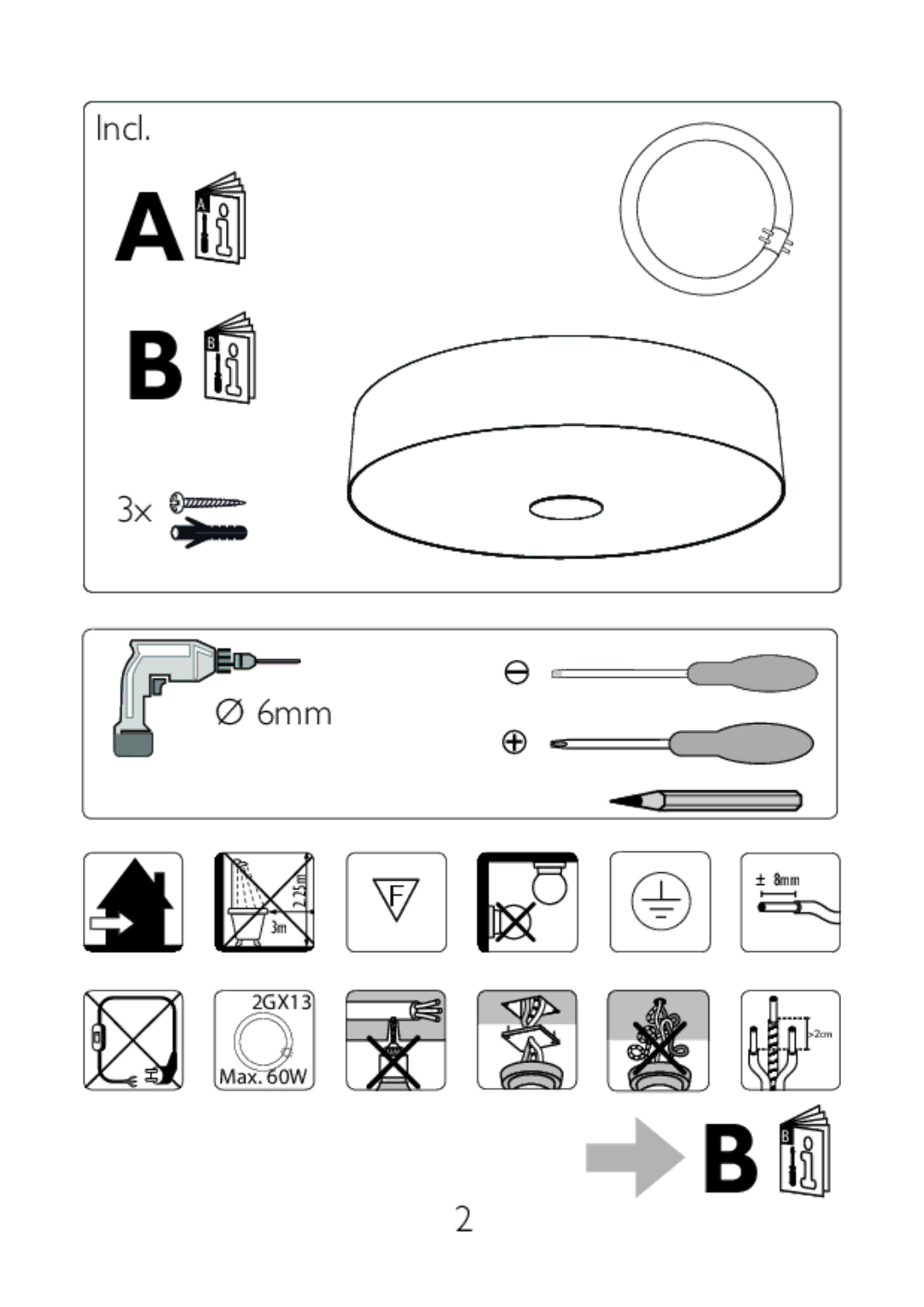 Philips 40340/48/16 user manual ±8m8mm 