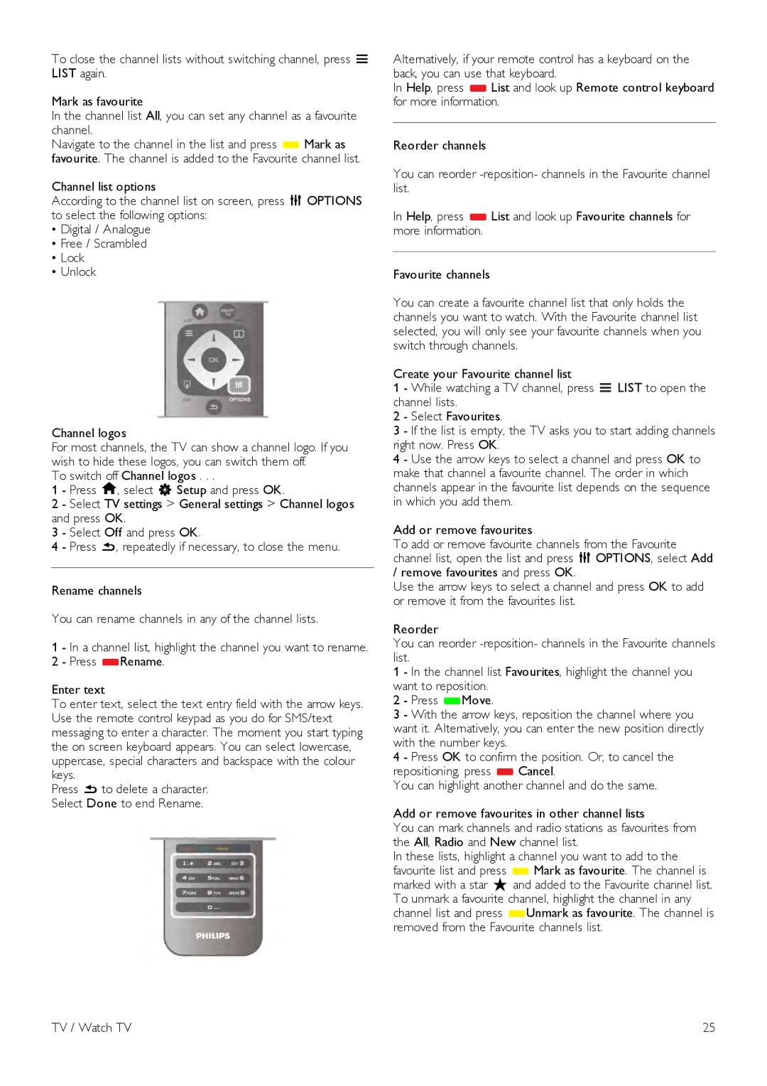 Philips 46PFL7007, 40PFL7007, 55PFL7007 manual Press b to delete a character. Select Done to end Rename 