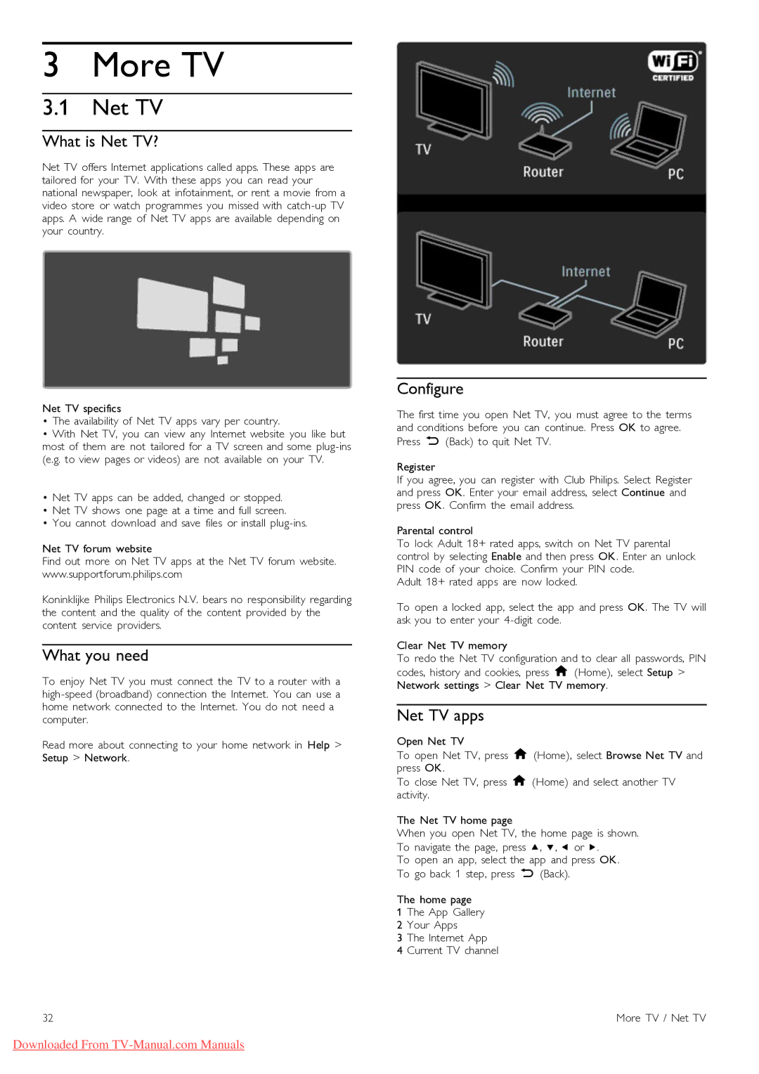 Philips 40PFL9715, 46PFL9715 manual What is Net TV?, Configure, Net TV apps 