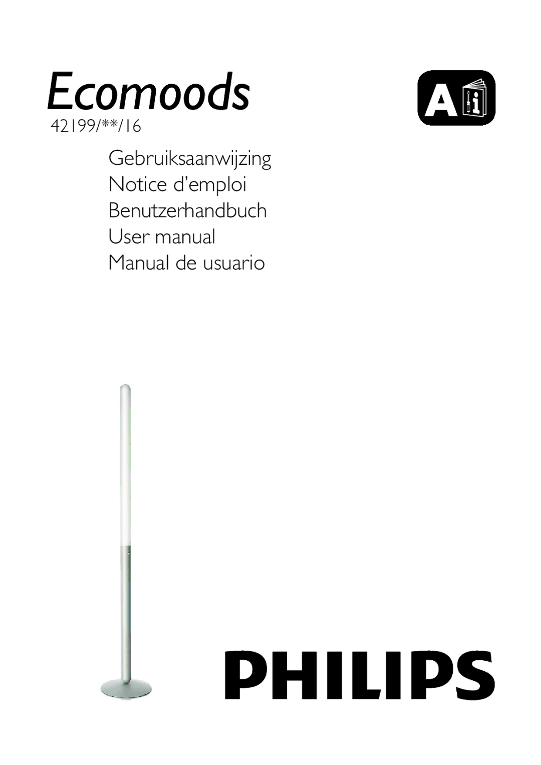 Philips 42199/87/16 user manual Ecomoods a 