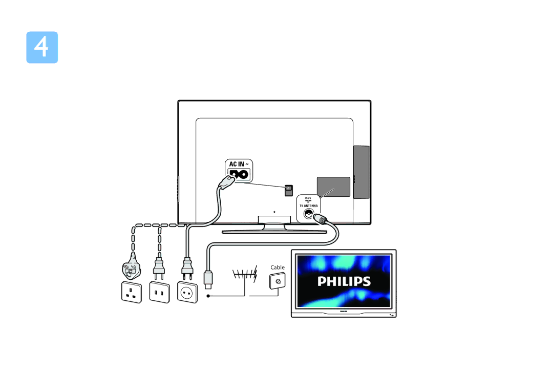 Philips 42HFL5382 manual Cable 