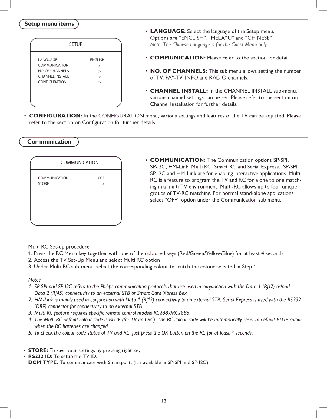 Philips 32HFL5530, 42HFL5580 user manual Communication 