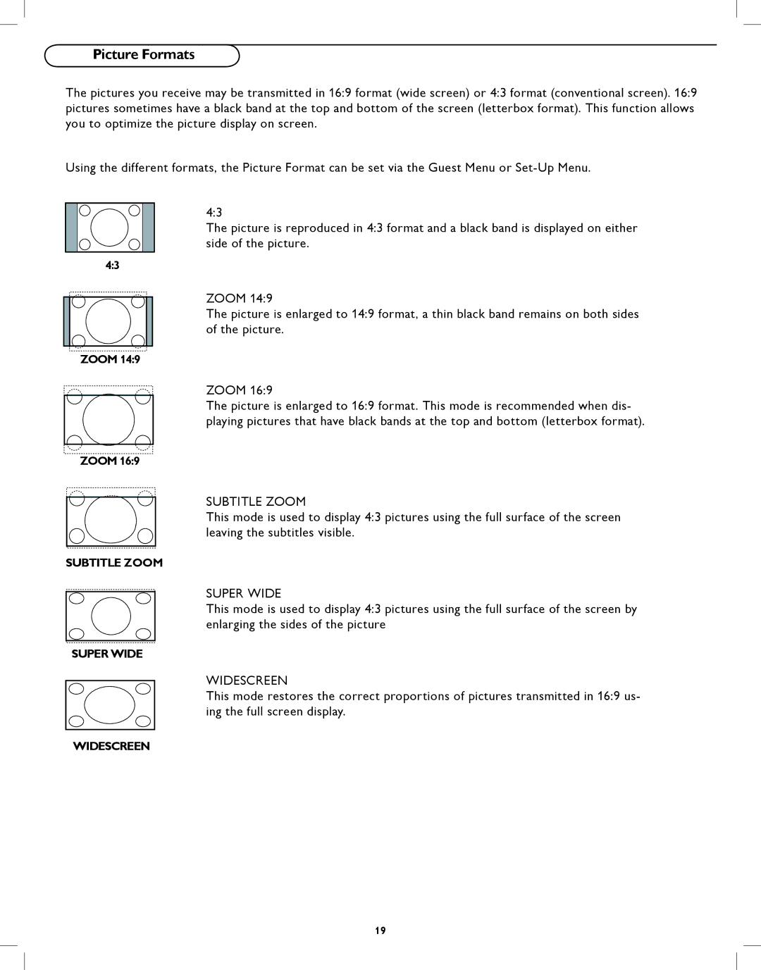 Philips 42HFL5580, 32HFL5530 user manual Subtitle Zoom 