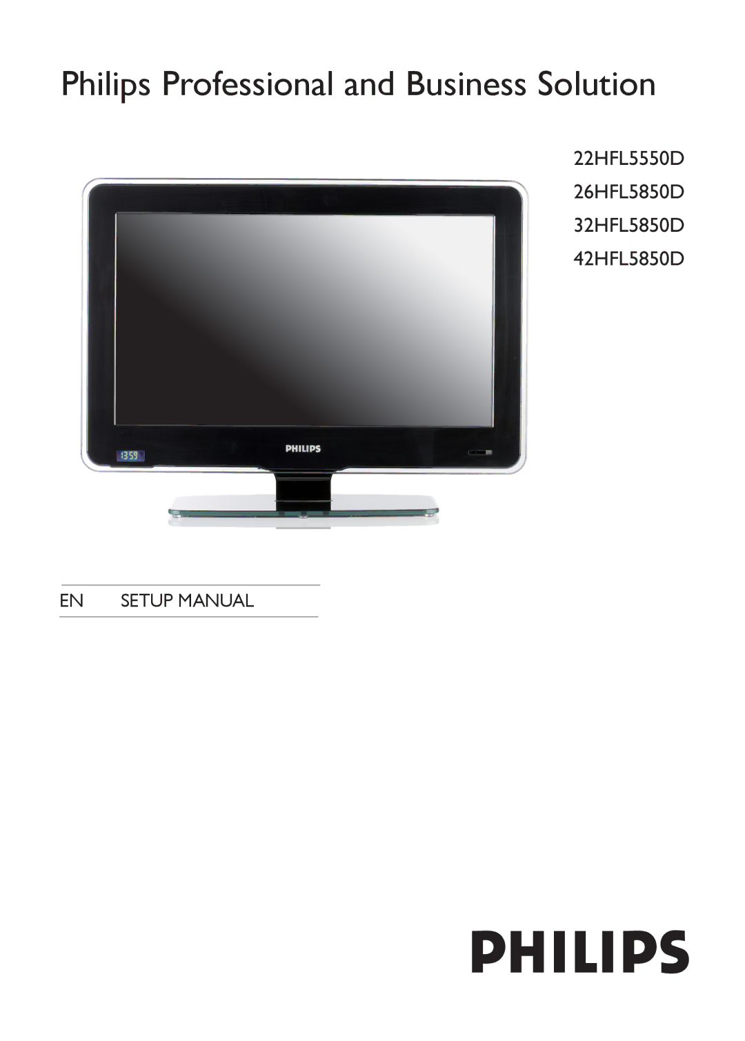 Philips 42HFL5850D manual Philips Professional and Business Solution 