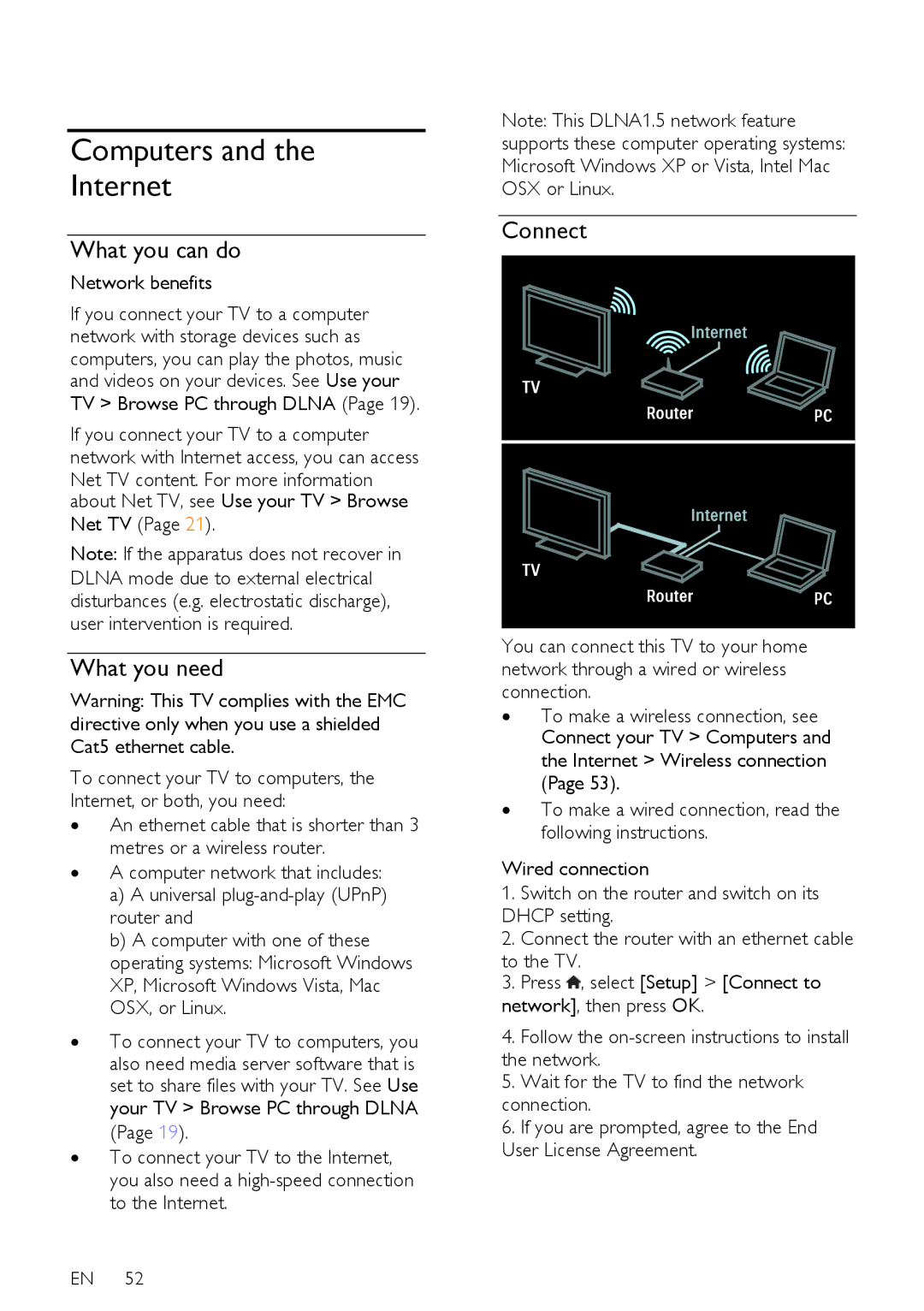 Philips 32PDL7906K, 42PDL7906T, 42PDL7906H, 42PDL7906K, 32PDL7906T, 32PDL7906H user manual Computers Internet, Network benefits 