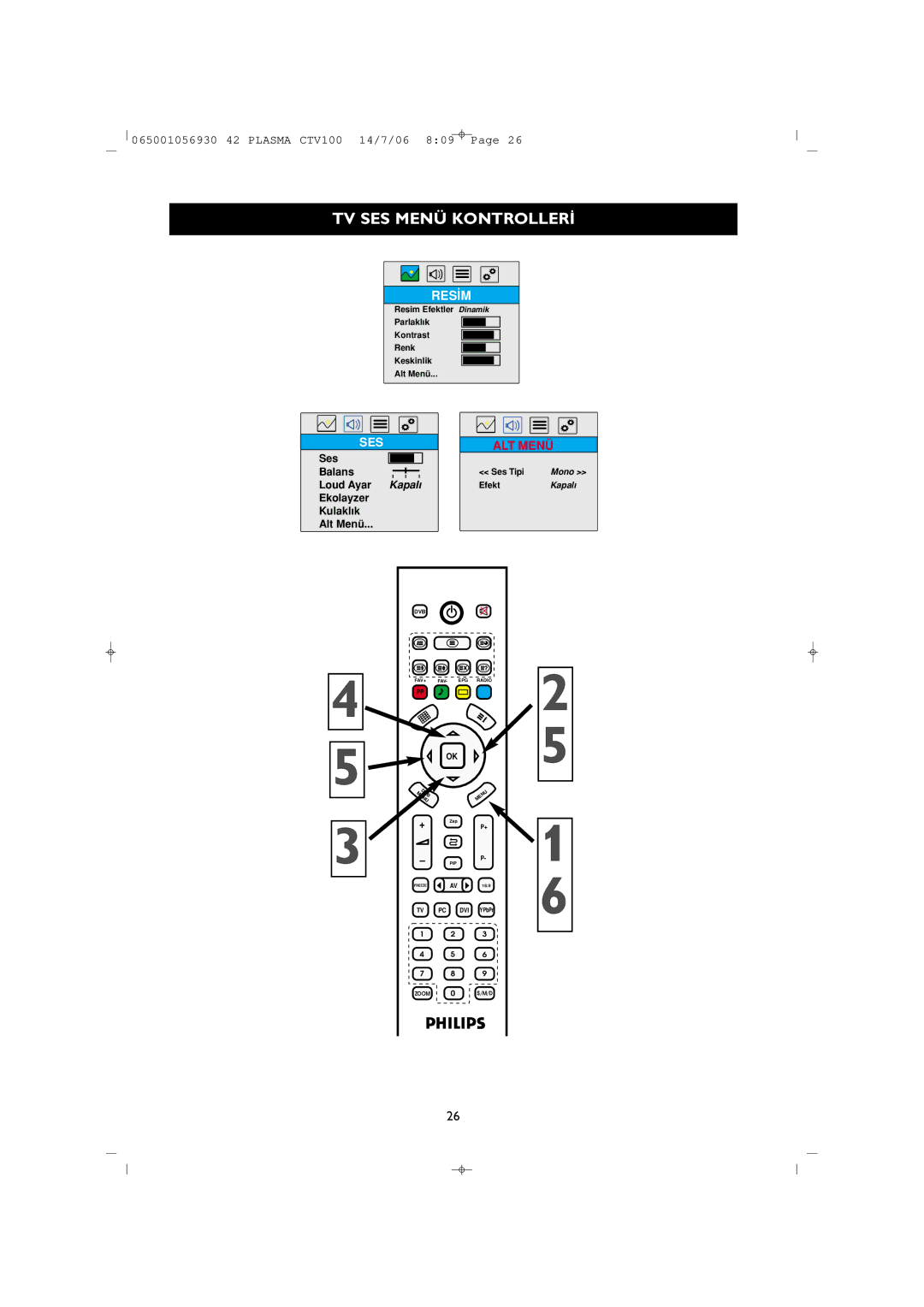 Philips 42PF1000/62 user manual Ses 