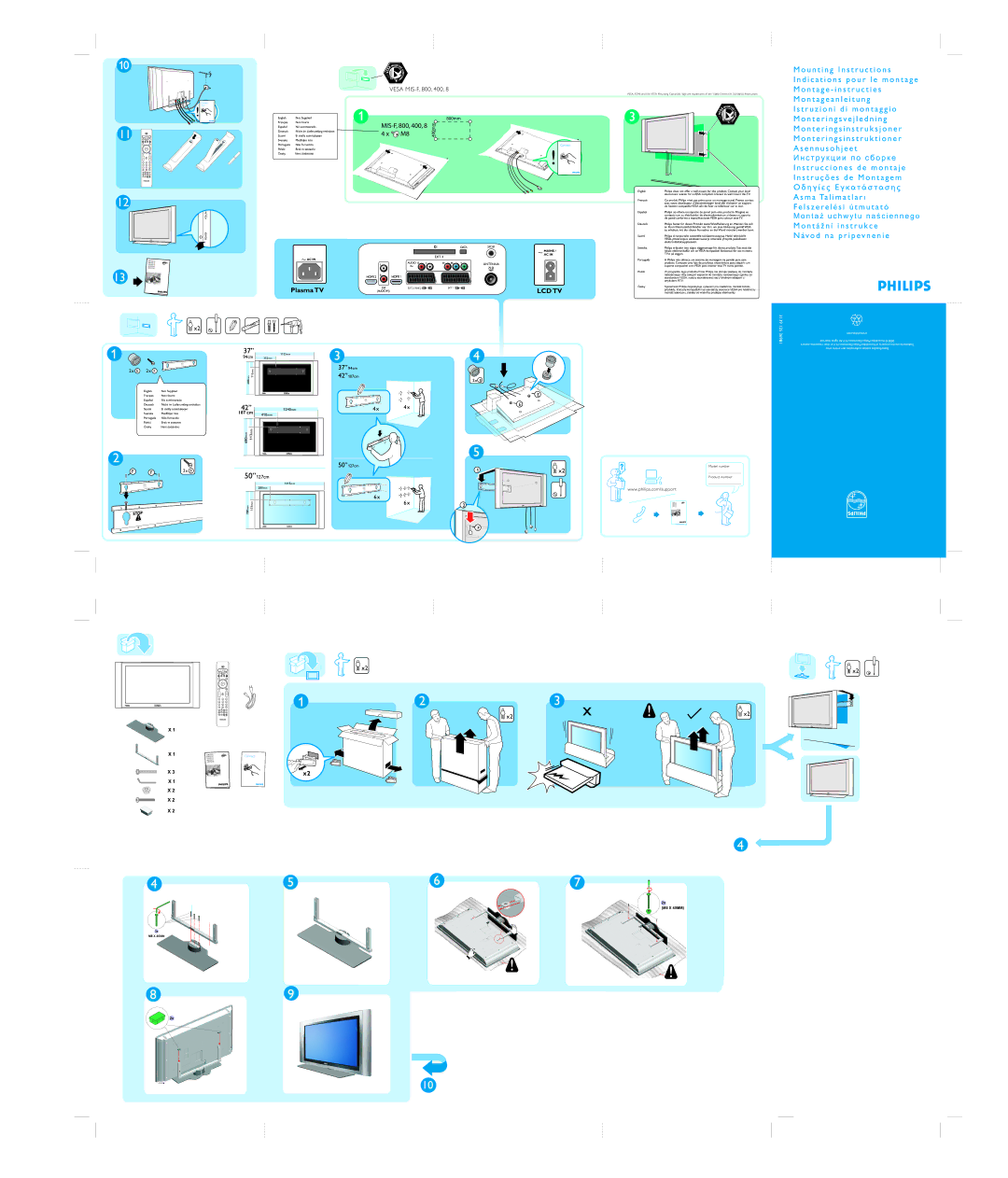 Philips 32PF7521D, 42PF7521D, 26PF7521D, 37PF7521D, 50PF7521D manual Lcd Tv 