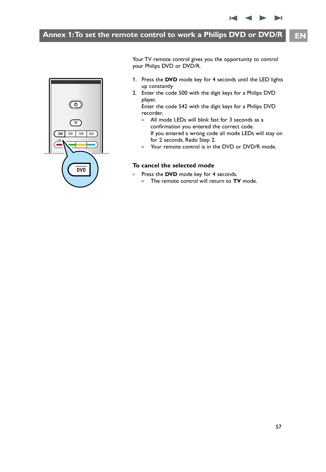 Philips 42PF9641D/10, 42PF9631D/10, 37PF9631D/10 user manual To cancel the selected mode 