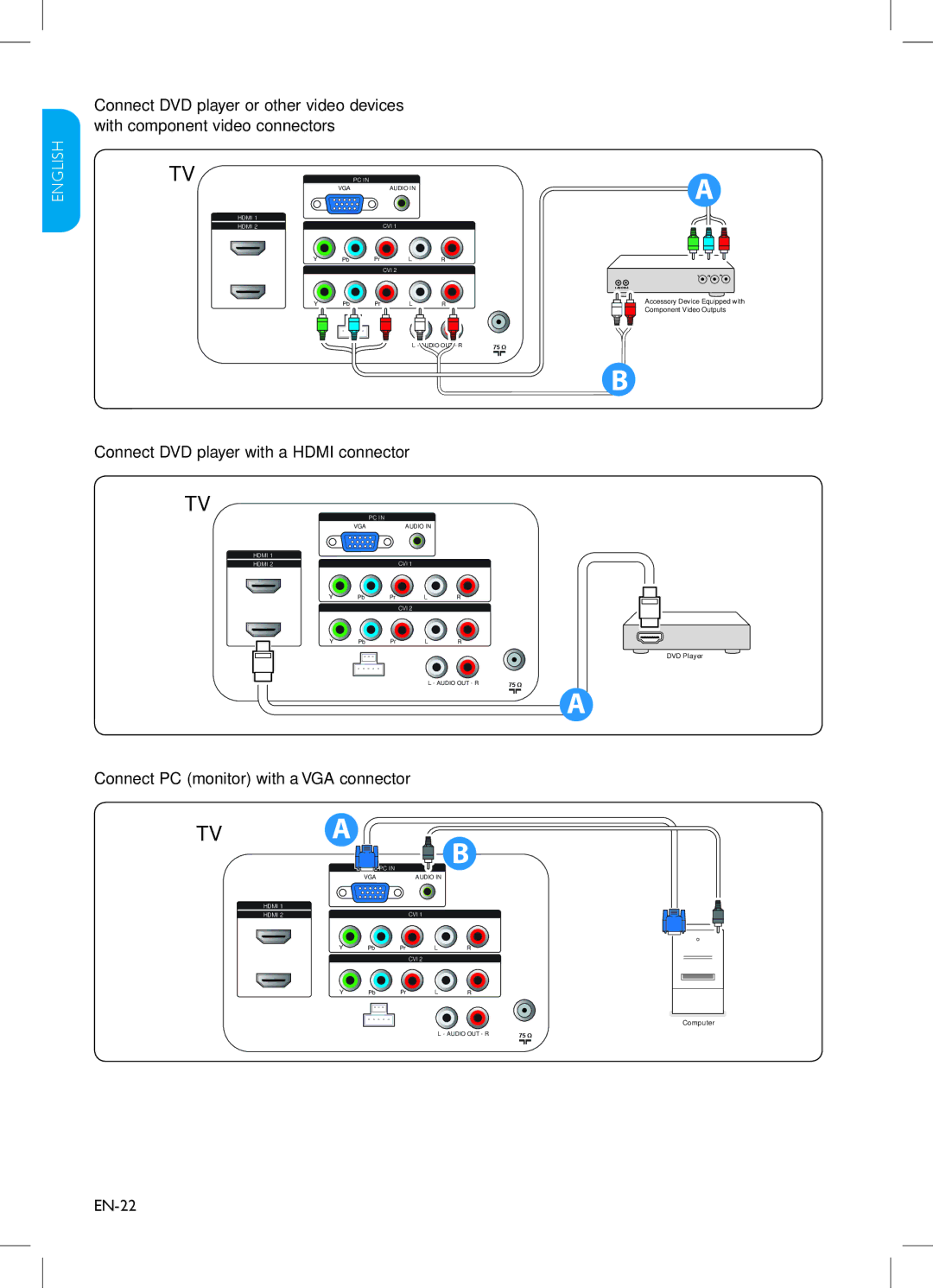 Philips 37HFL3330, 42PFL3403, 32PFL3403, 47PFL3403, 32HFL3330, 37PFL3403 user manual EN-22 