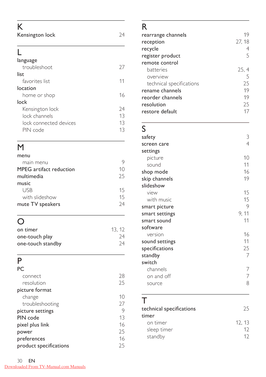 Philips 42PFL3605/77, 42PFL3615/77, 32PFL3615/77, 32PFL3605/77 user manual Usb 