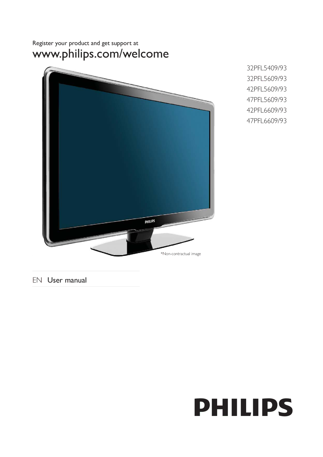 Philips 47PFL6609/93, 42PFL6609/93 user manual Register your product and get support at 