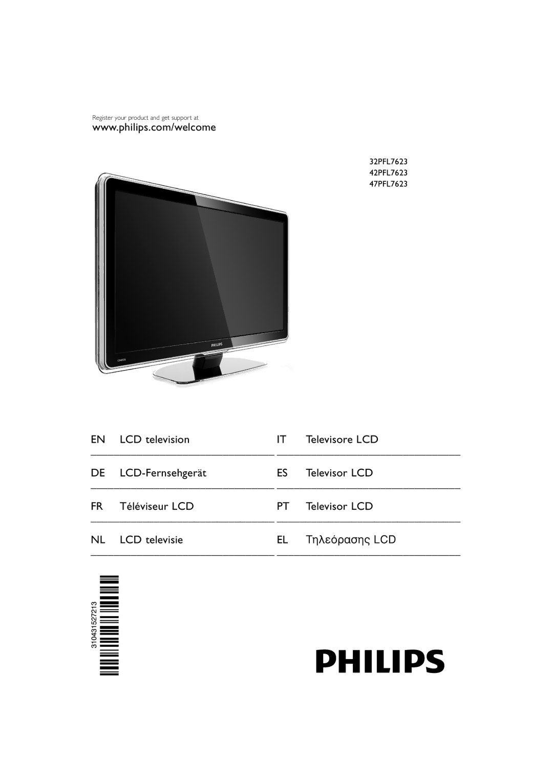 Philips manual 32PFL7623 42PFL7623 47PFL7623 