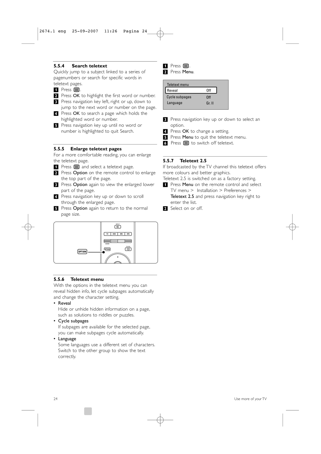 Philips 42PFL9900D/79 manual Search teletext, Enlarge teletext pages, Teletext menu 