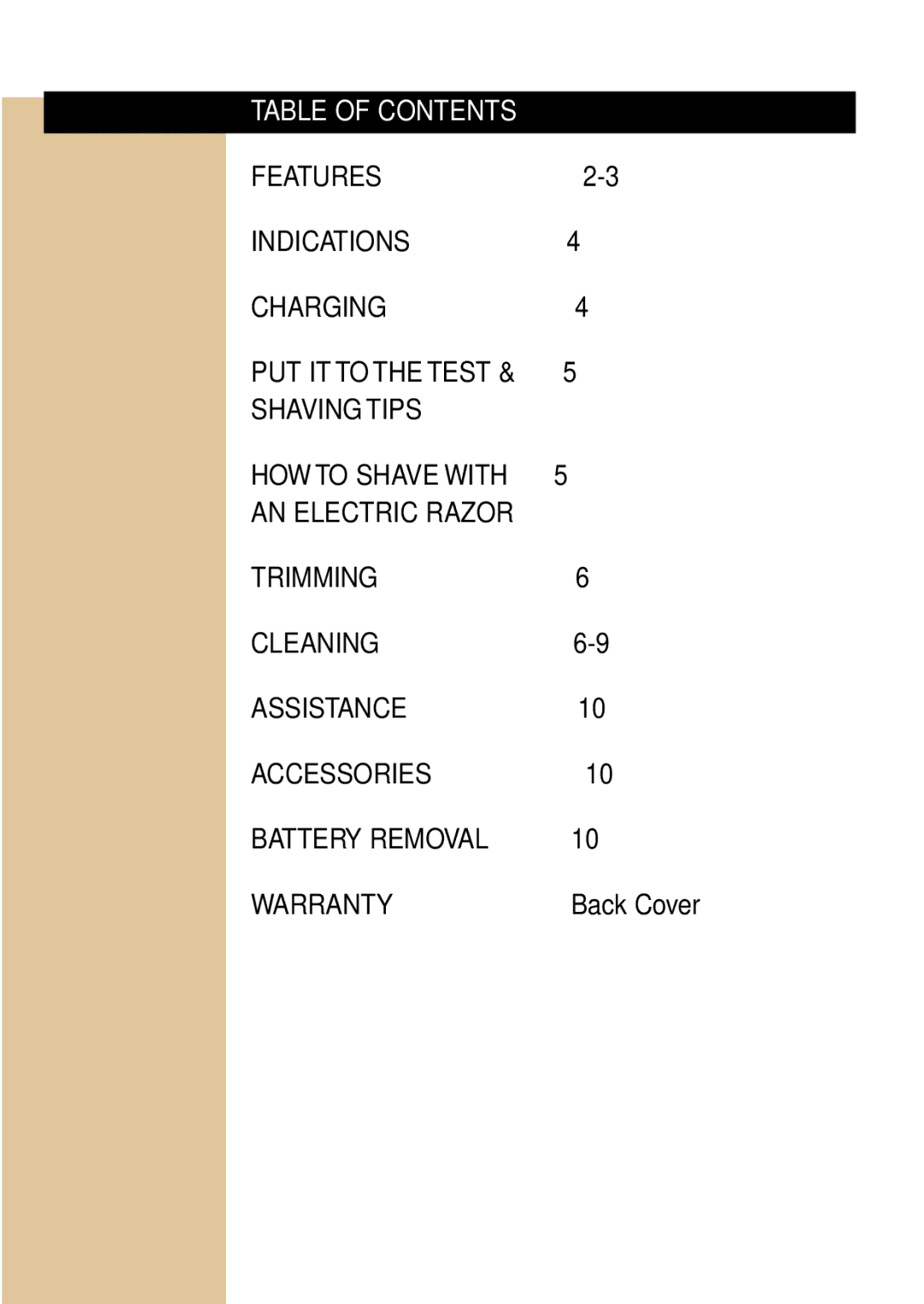 Philips 4605, 4603, 4604, 4607, 4601X, 4602 manual Table of Contents 