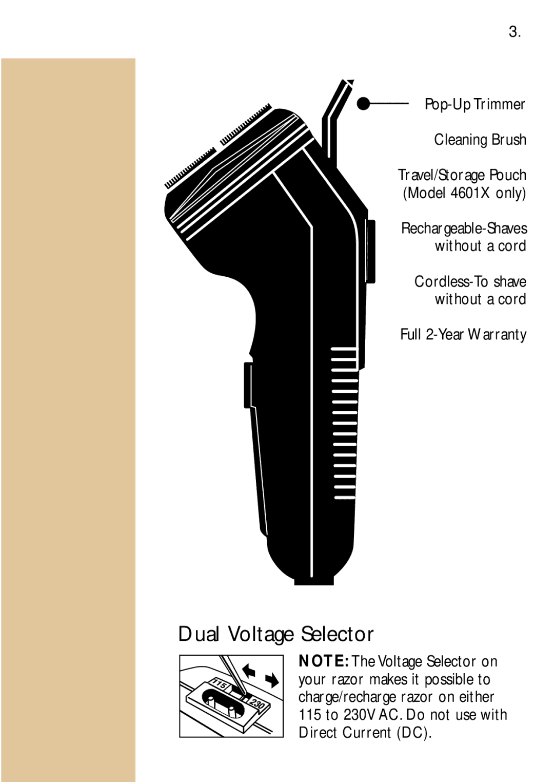 Philips 4604, 4603, 4607, 4601X, 4602, 4605 manual Pop-Up Trimmer Cleaning Brush, Full 2-Year Warranty 