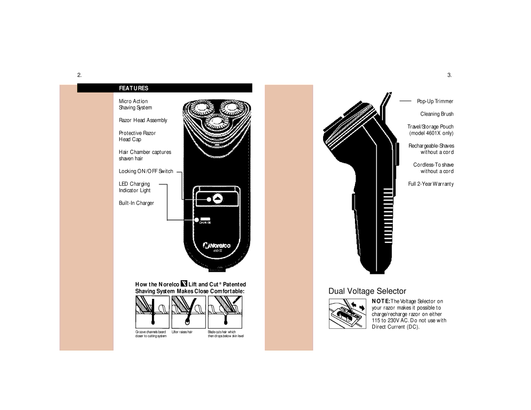 Philips 4608 manual Features, Full 2-YearWarranty 