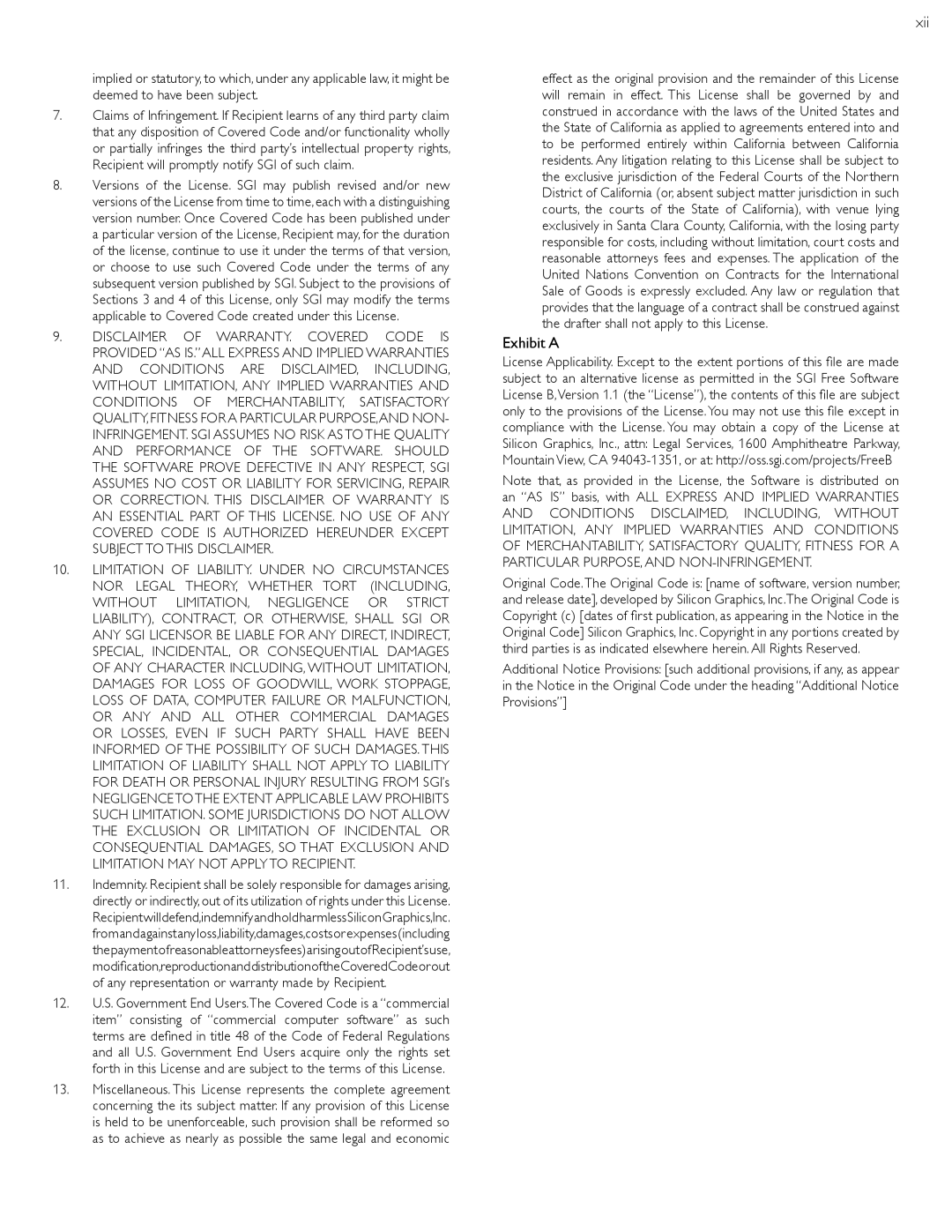 Philips 46PFL5907, 55PFL5907 user manual Xii, Exhibit a 