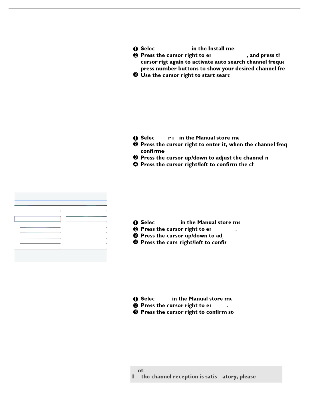 Philips 47PFL7482 user manual Manual store, Prog. no, Finetune, Store 