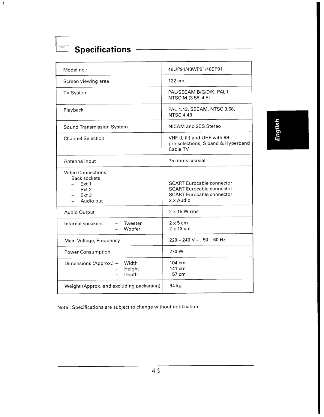 Philips 48UP910 manual 