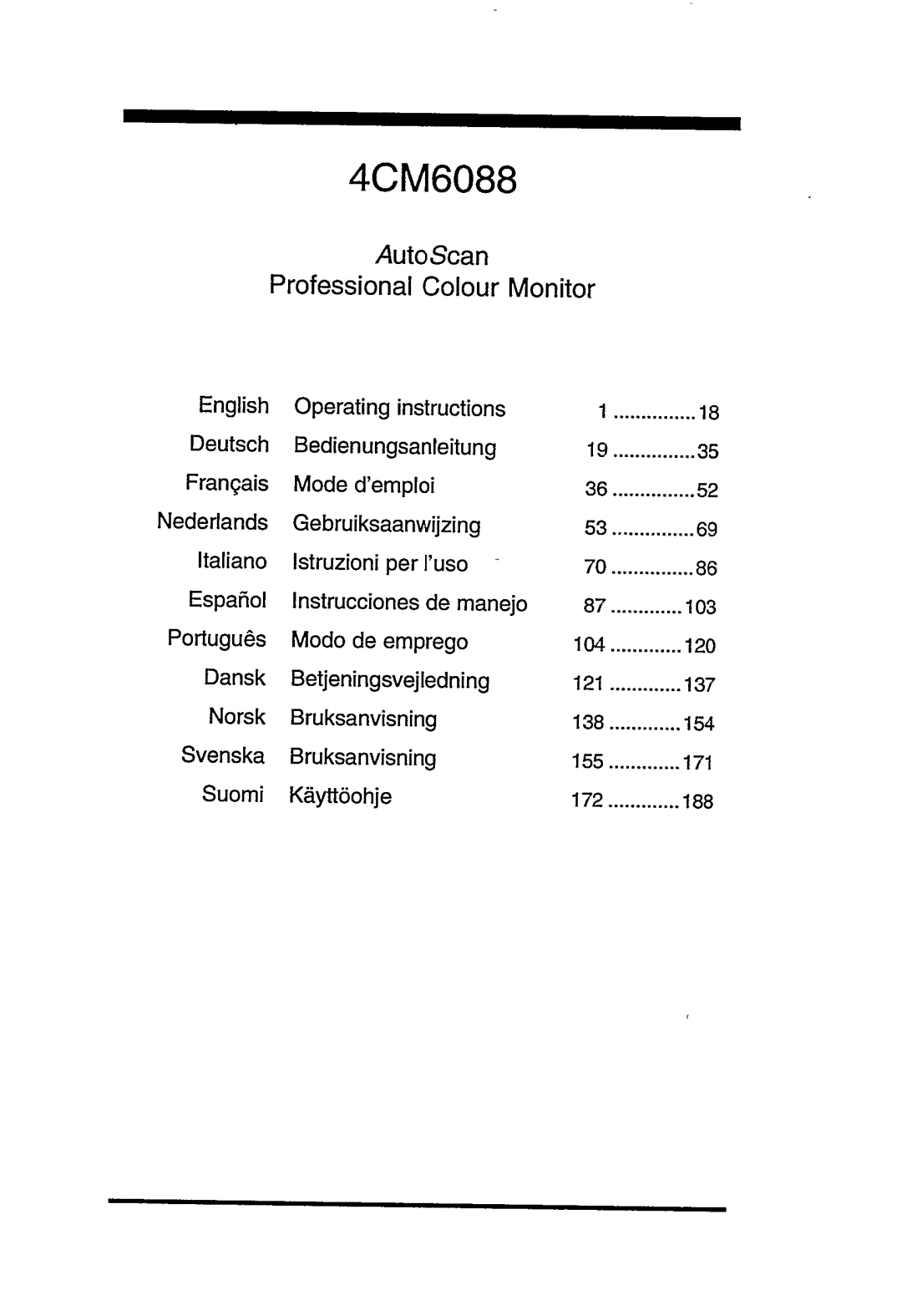 Philips 4CM6088 manual 