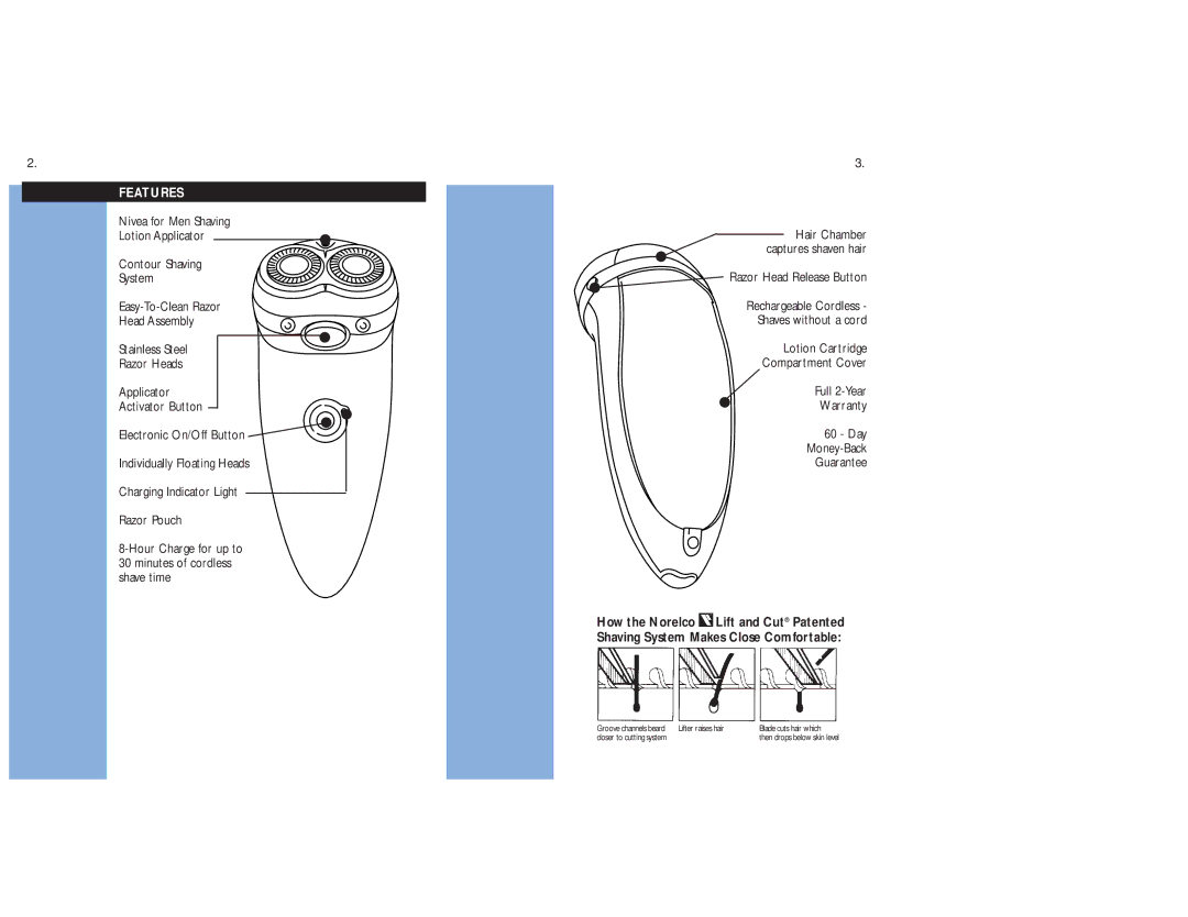 Philips 561X manual Features 