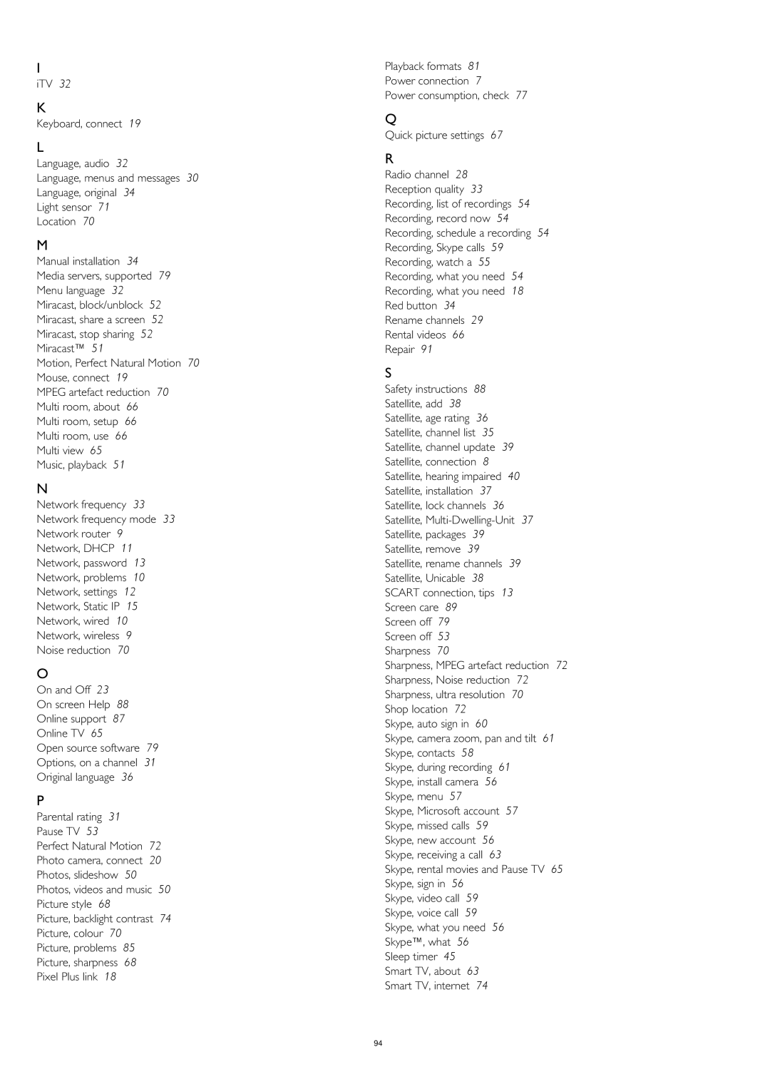 Philips 40PUK6809, 58PUK6809, 58PUS6809, 50PUK6809, 40PUS6809, 50PUS6809 user manual ITV Keyboard, connect Language, audio 