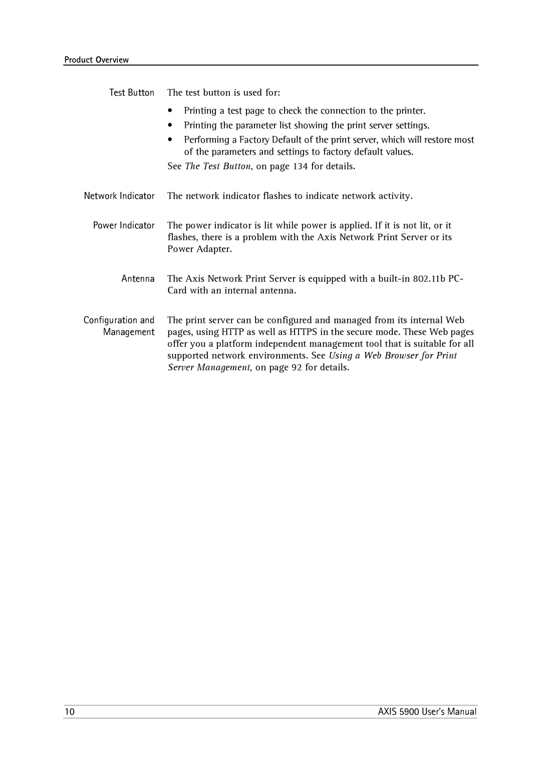 Philips 5900 user manual Product Overview 