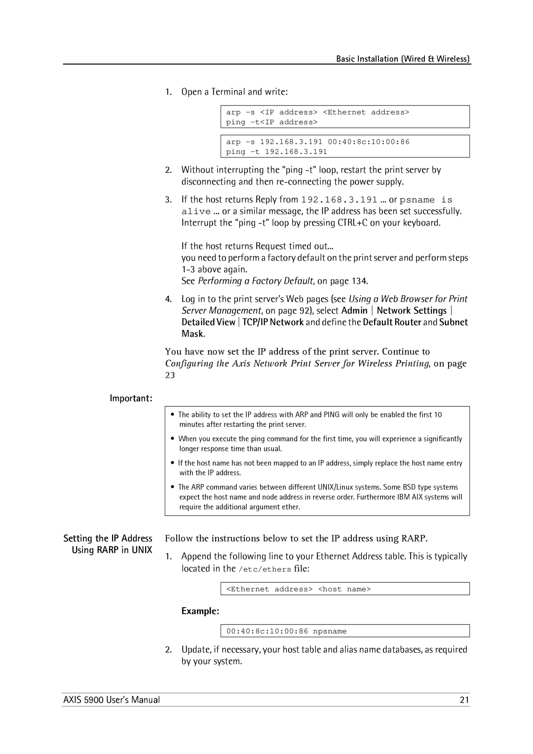 Philips 5900 user manual Example 